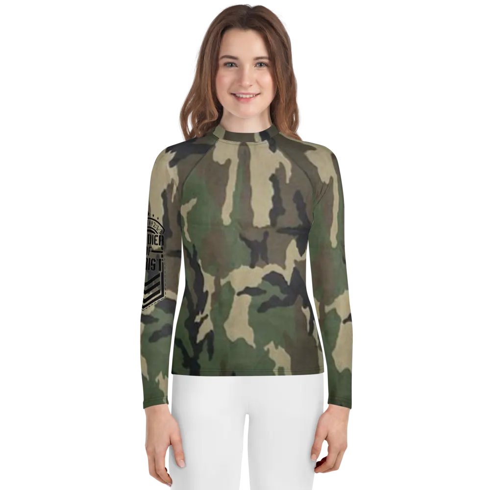 Faithful Camo: Youth Rash Guard - Woodland product image (1)
