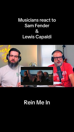 They sound so good together! @sam_fender @lewiscapaldi #twerkethic #reaction #reinmein #samfender #lewiscapaldi