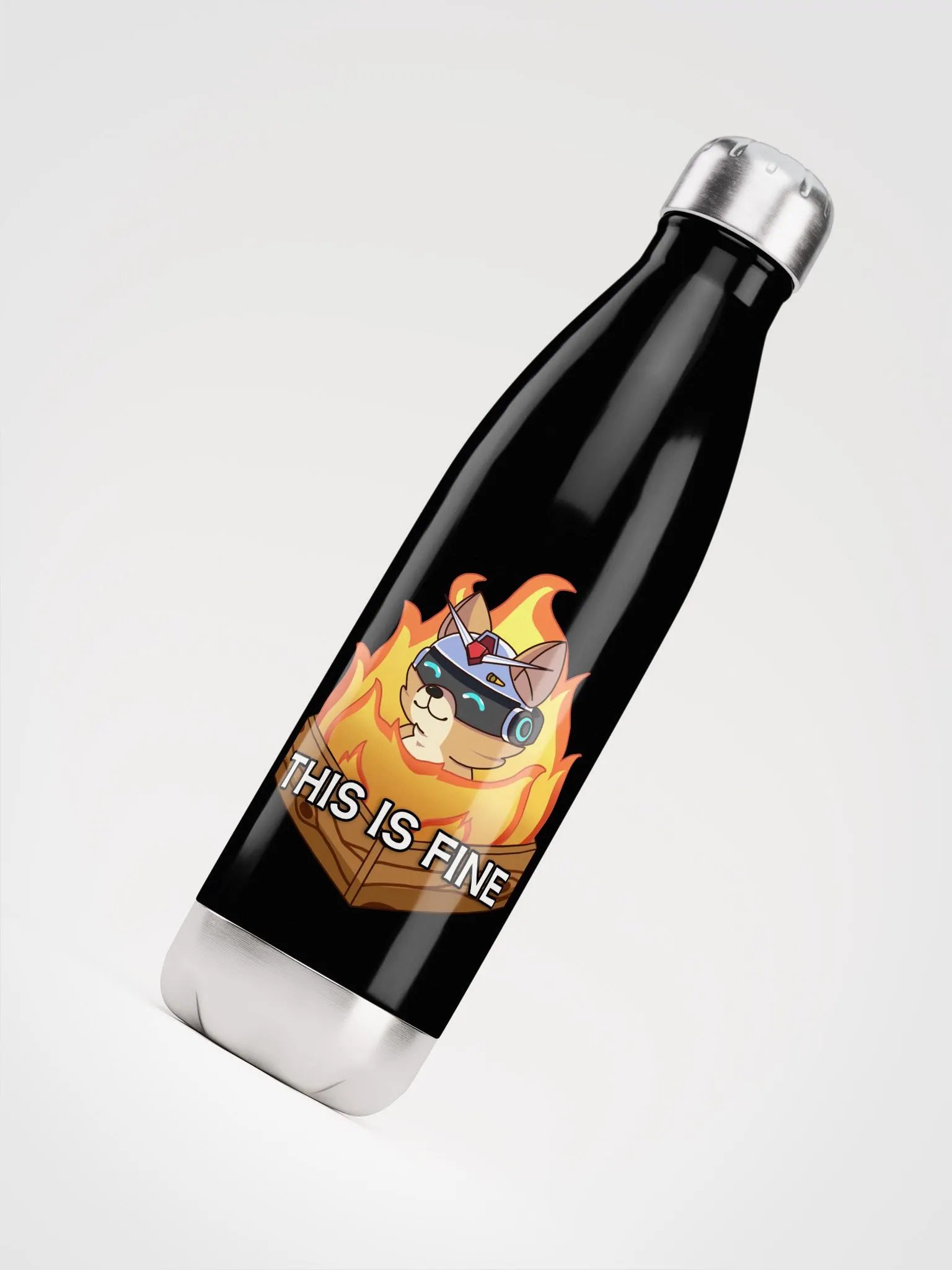 This Is Fine Metal Stainless Steel Water Bottle product image (8)