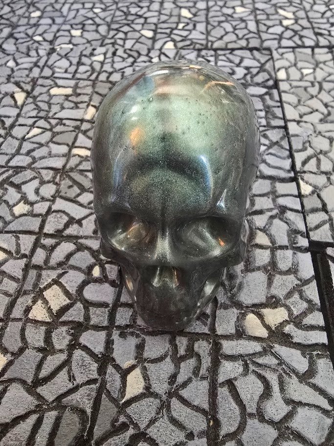 Skull Resin Small - Dark Green product image (2)