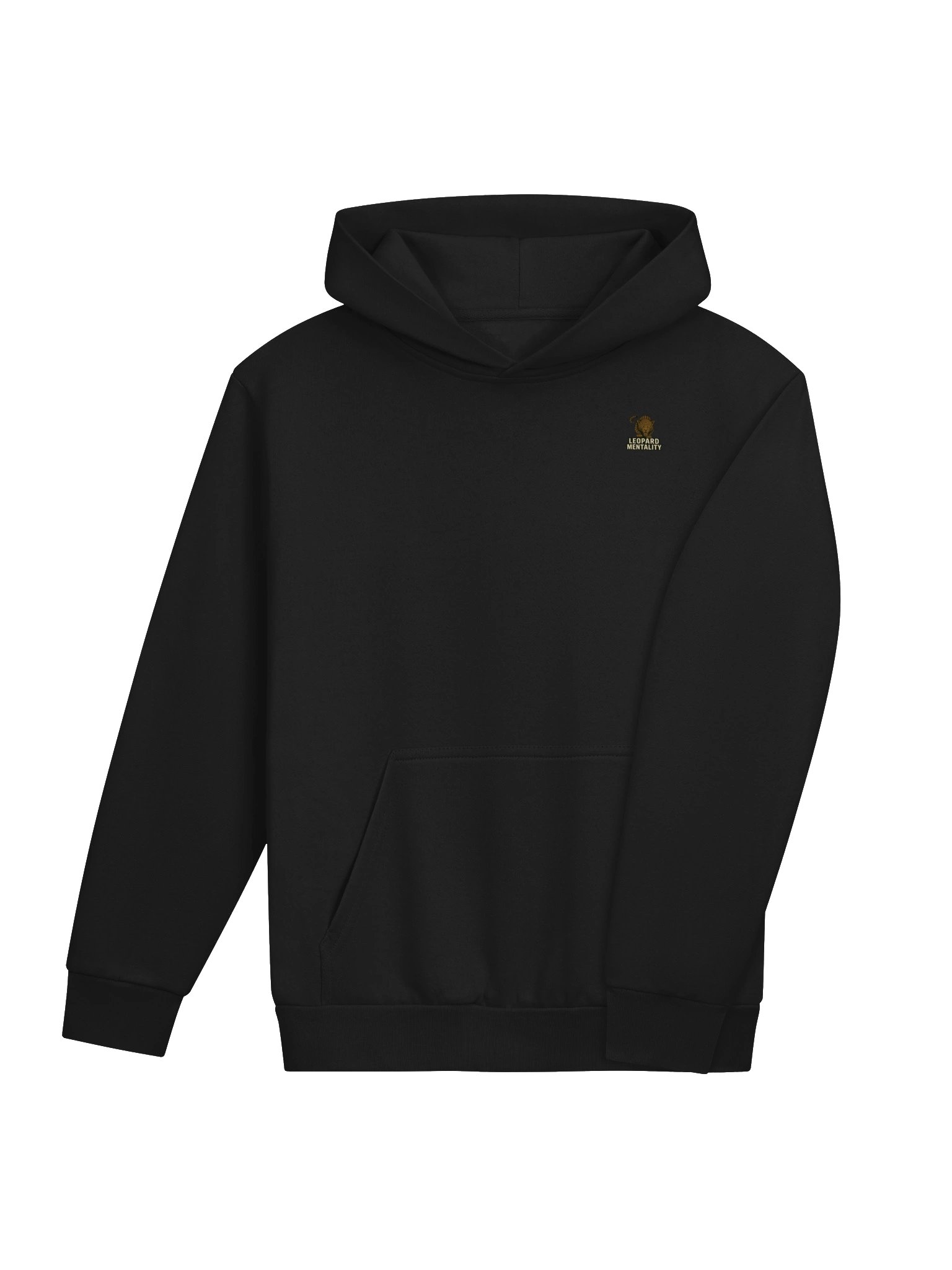 Leopard Mentality™ Calligraphy Hoodie | Urban Streetwear Black Pullover product image (8)