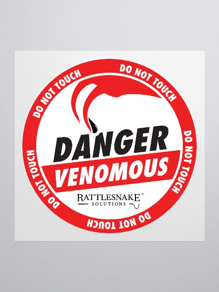 Danger: Venomous Sticker product image (1)