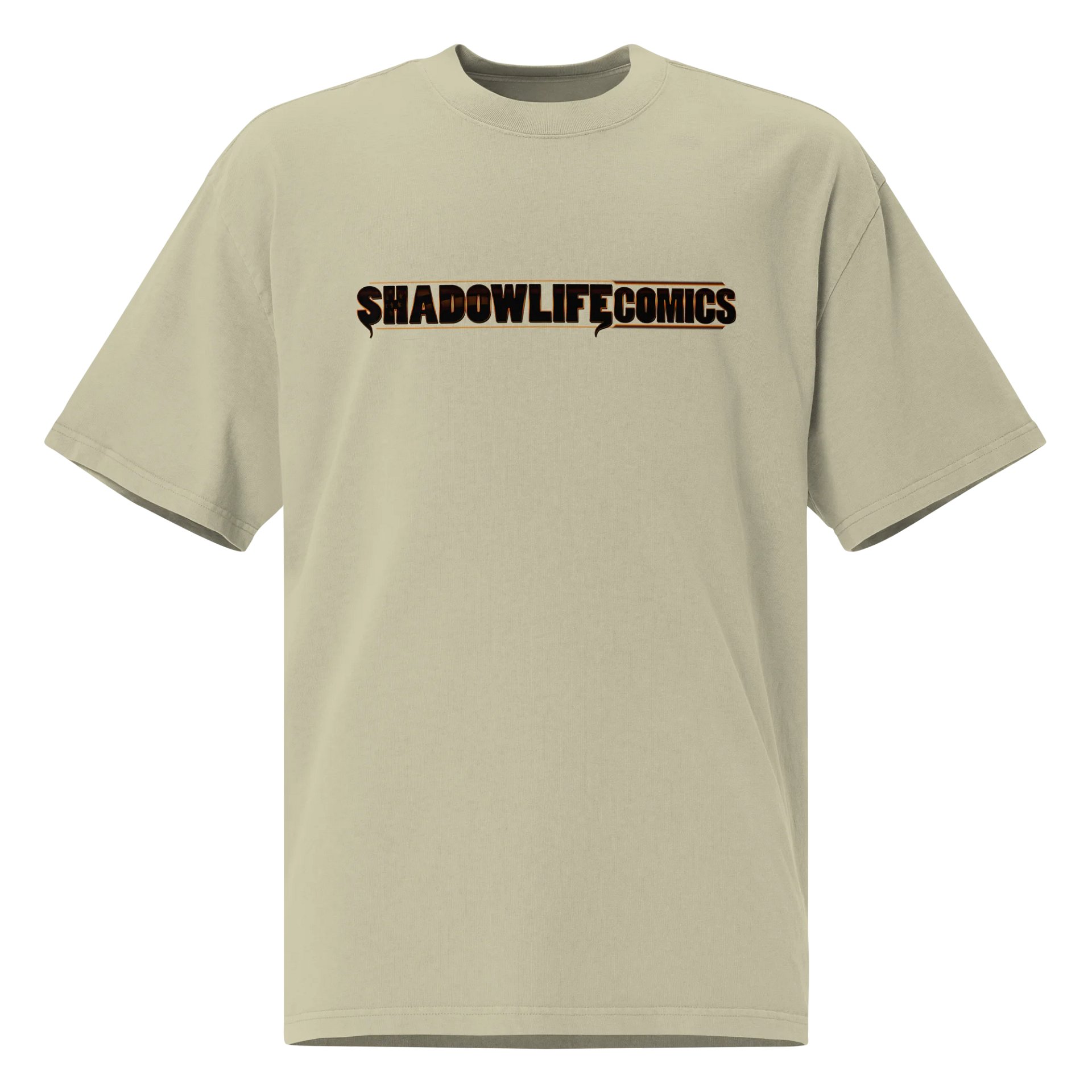 Shadowlifecomics Tee gold lettering product image (1)