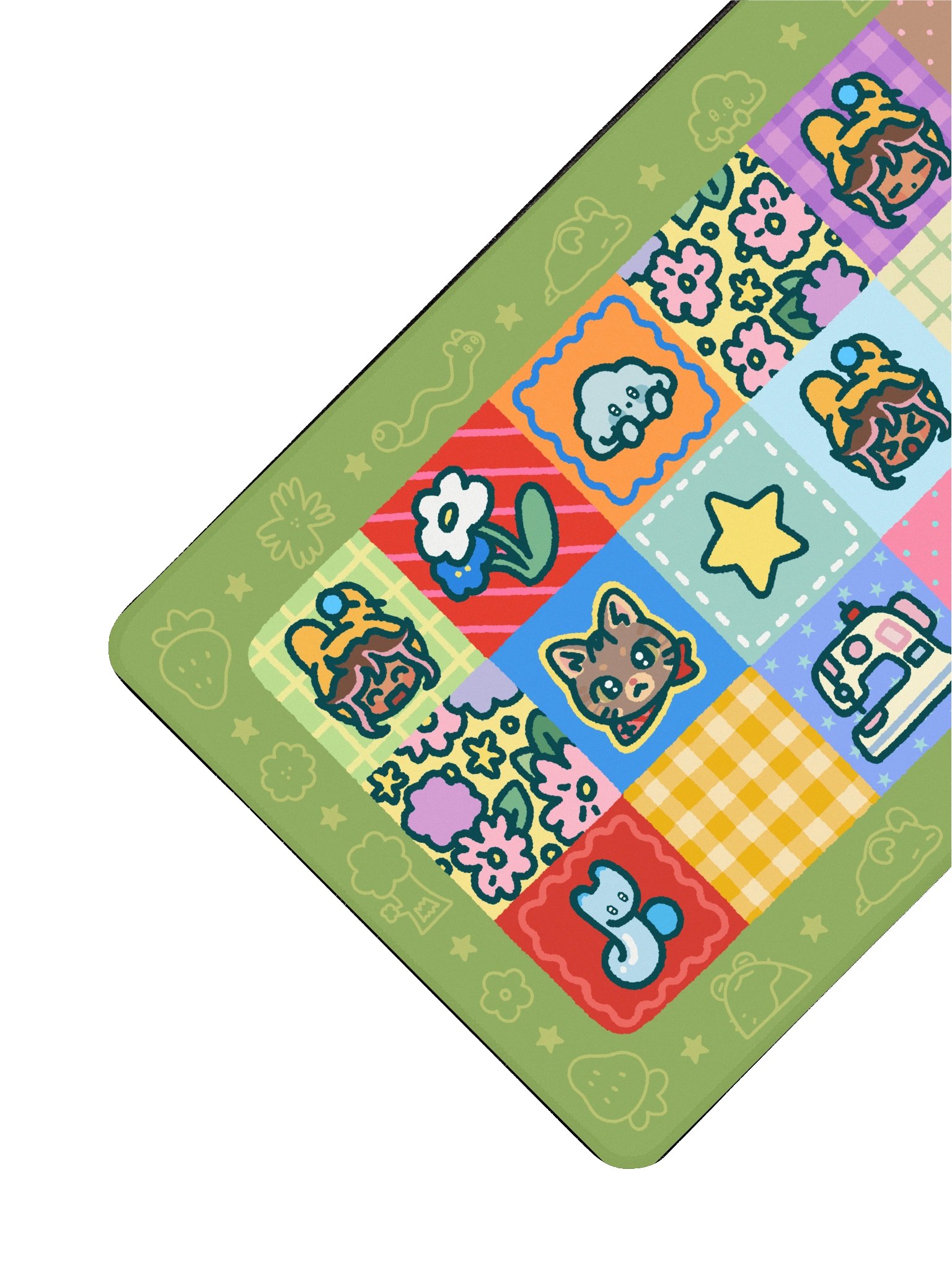 'The Dirt' Quilt Desk Mat (15.5" x 31.5") product image (3)