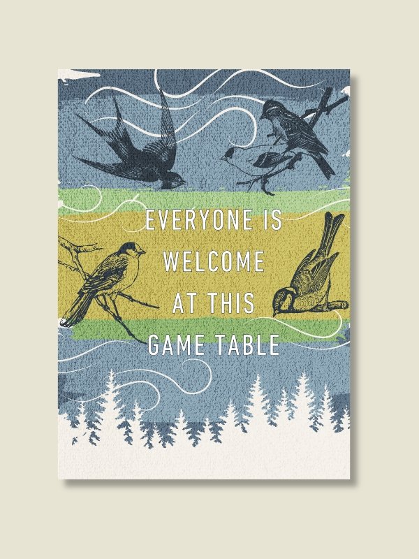 Inclusive Nature and Birds Board Game Room Poster - UNFRAMED product image (1)