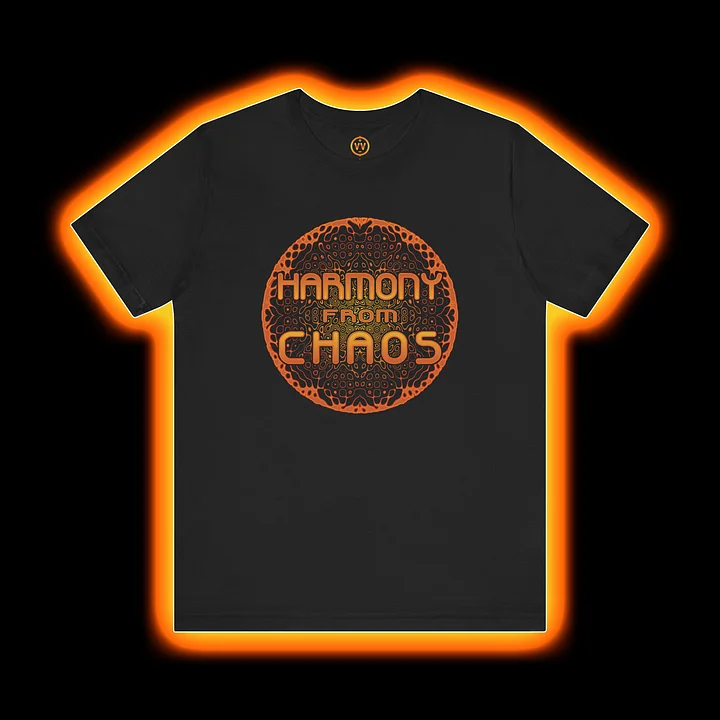 Modular Synth Musician T-Shirt - Harmony From Chaos (Cymatics Sound Designer)  product image (1)