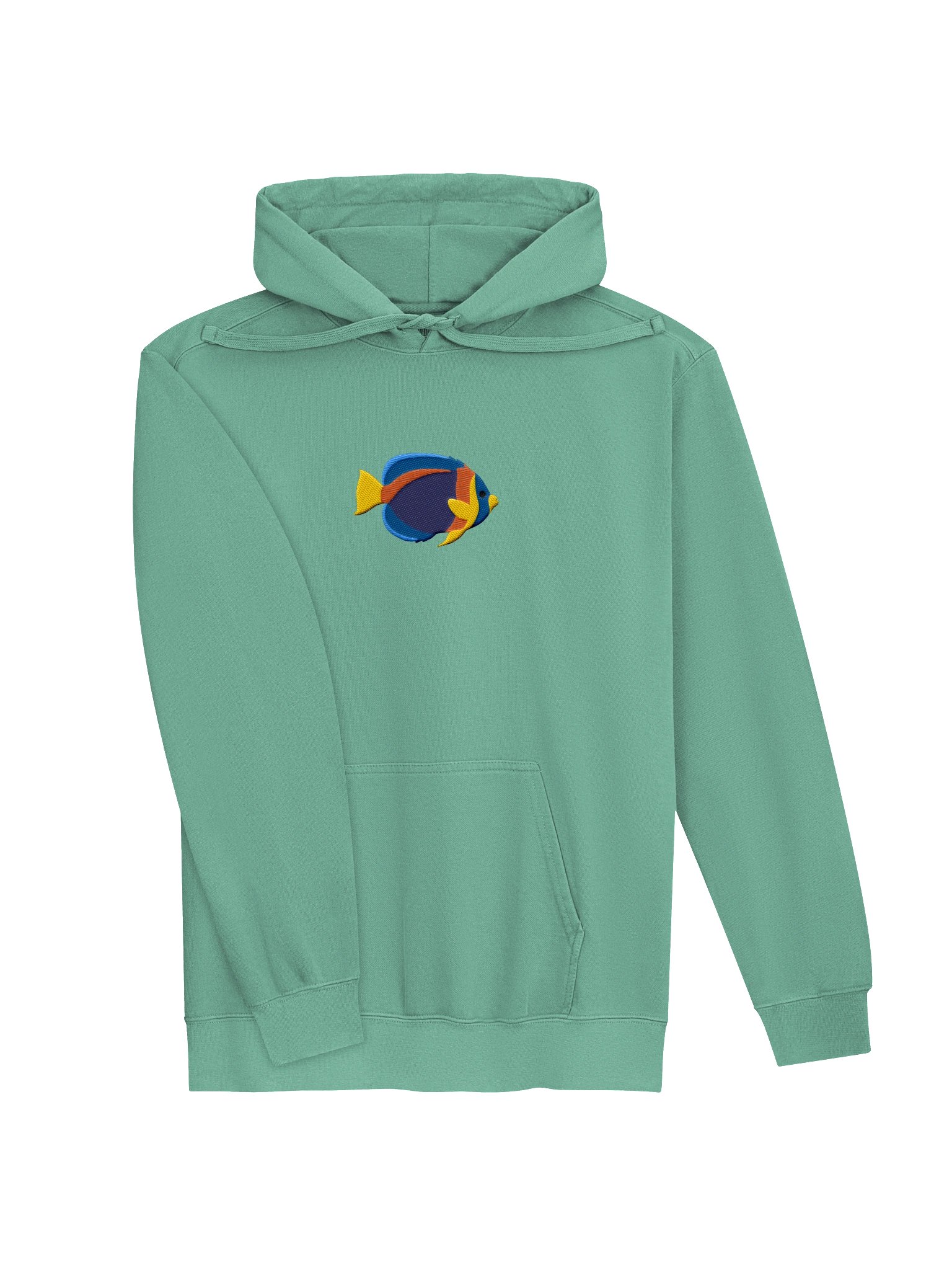 Scribbled Angelfish Premium Hooded Sweatshirt (Embroidered) for Reef and Marine Aquarium Lovers product image (27)