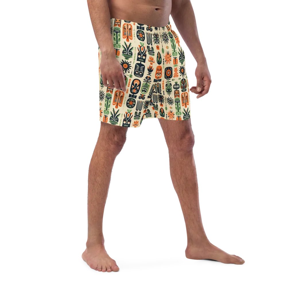 Vintage Caribbean Style Tropical Swimming Trunks product image (8)