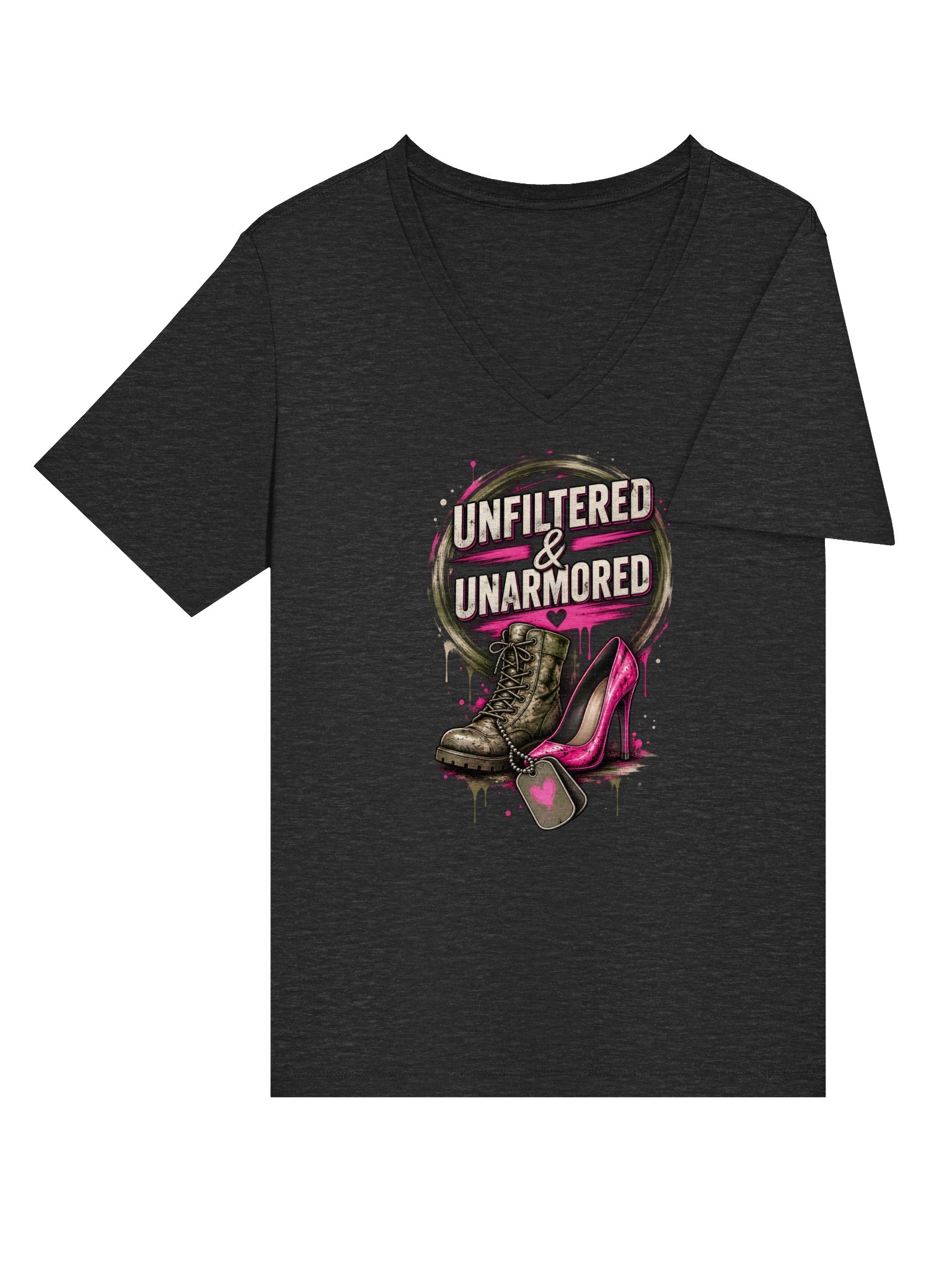 U&U Boot & Heel V-Neck Tee product image (4)