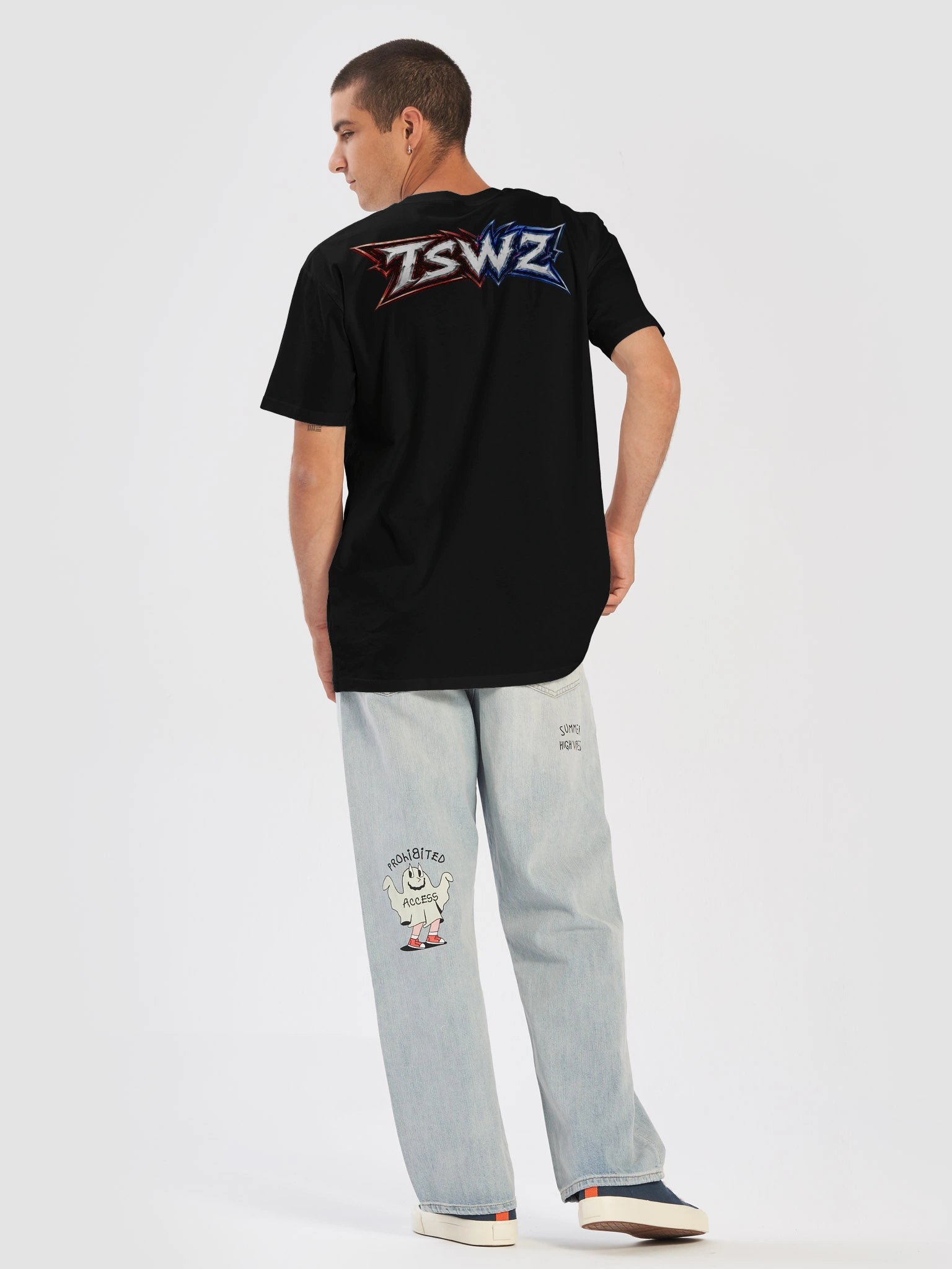 TSW2 Split Flame & Ice Logo Tee product image (6)