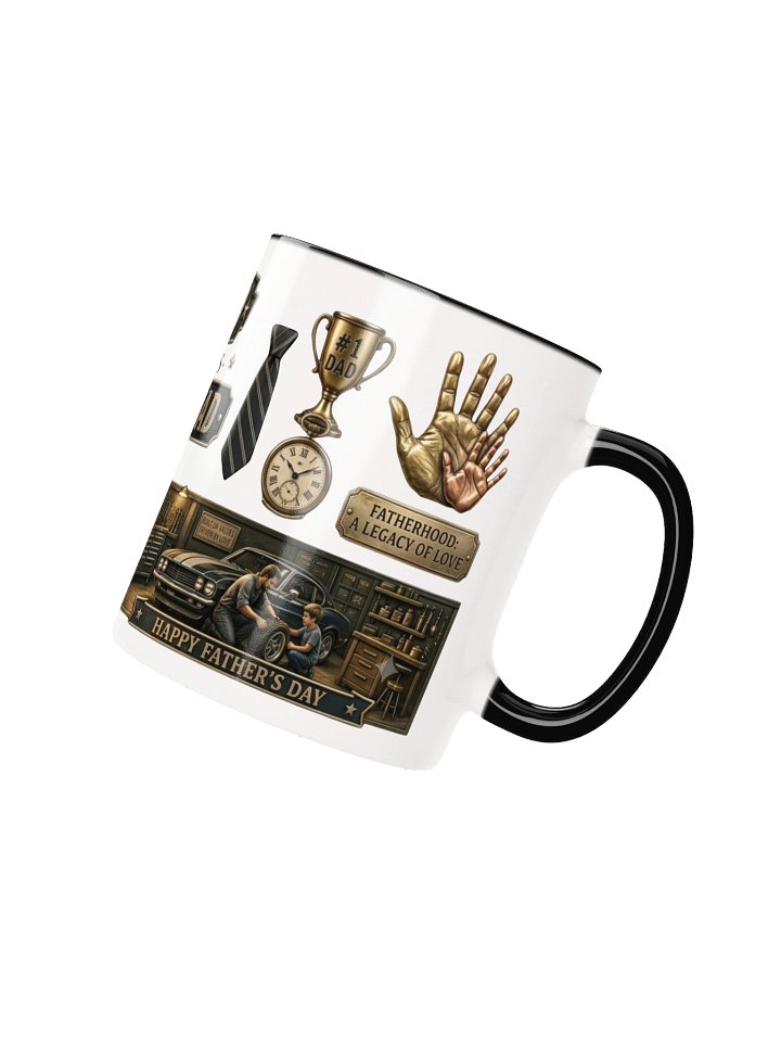 World's Best Dad Father's Day Mechanic Garage Car Enthusiast Accent Mug product image (2)
