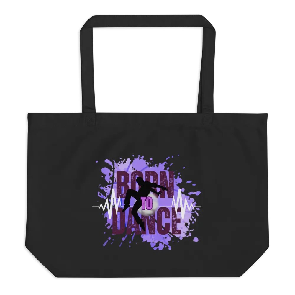 Born to Dance His Silhouette Rectangular Tote Bag product image (1)