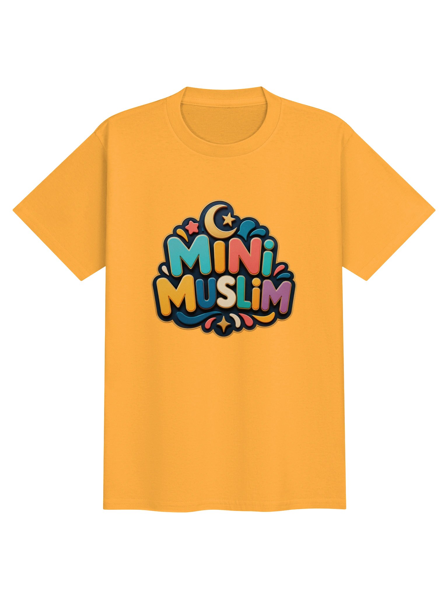 Mini Muslim Kids T-Shirt | Colourful Islamic Youth Tee for Boys and Girls product image (3)