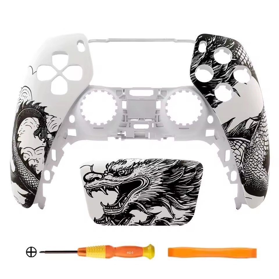 Dragon B&W PS5 Controller Faceplate product image (2)