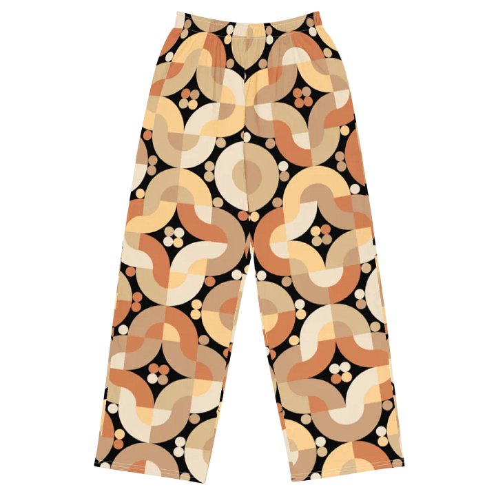 BUIII Retro Harmony: Warm Ember Wide-Leg Pants product image (1)