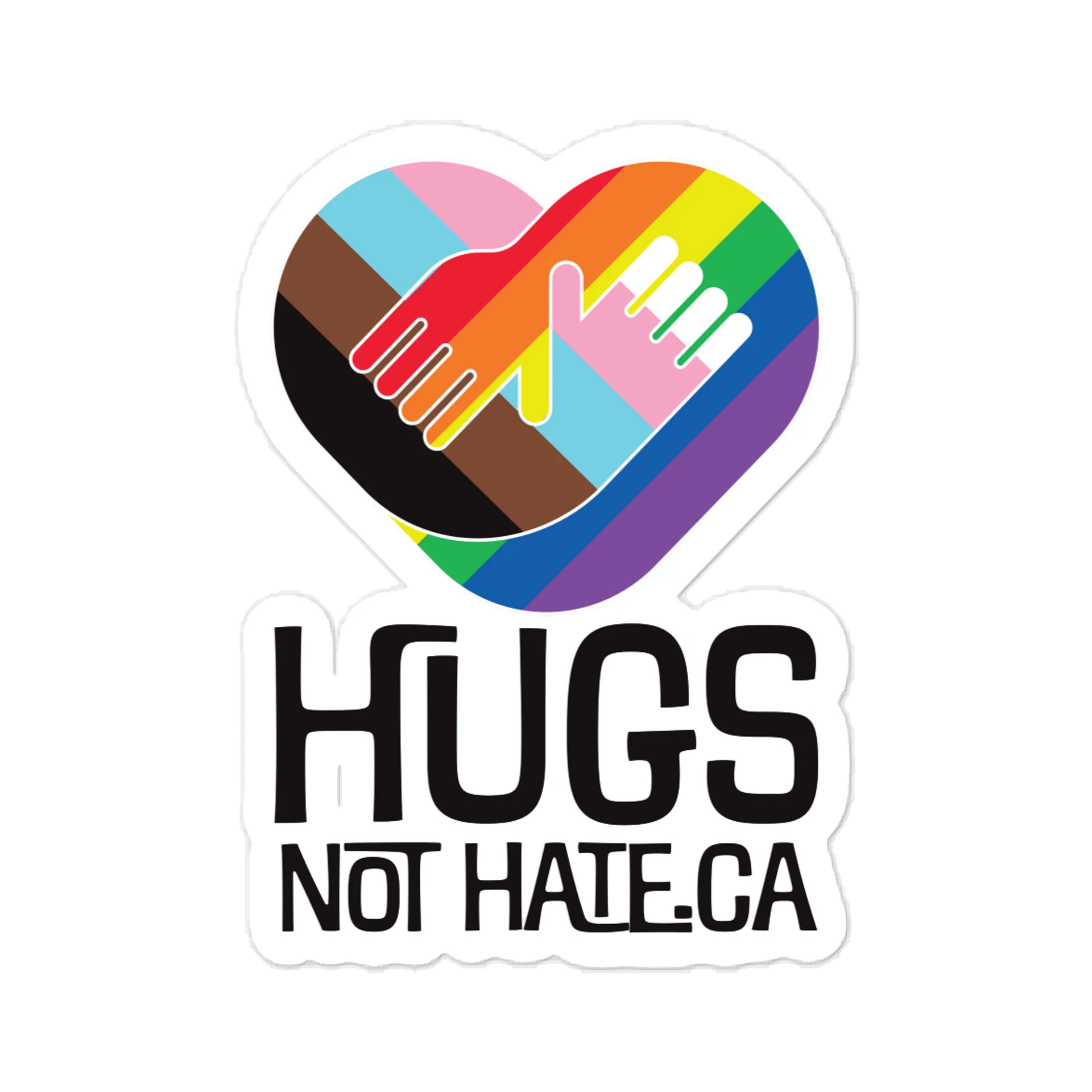 Hugs Not Hate Vinyl Sticker product image (1)