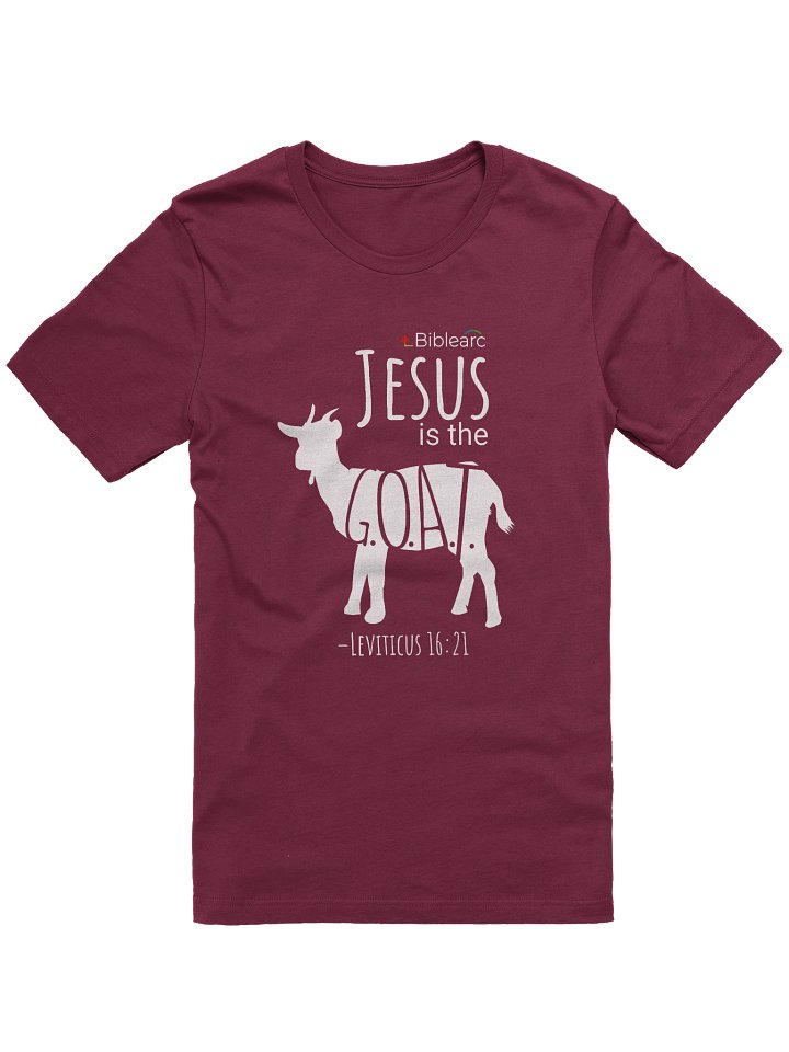 Jesus is the G.O.A.T. T-Shirt (One-Sided, Dark Colors) product image (2)