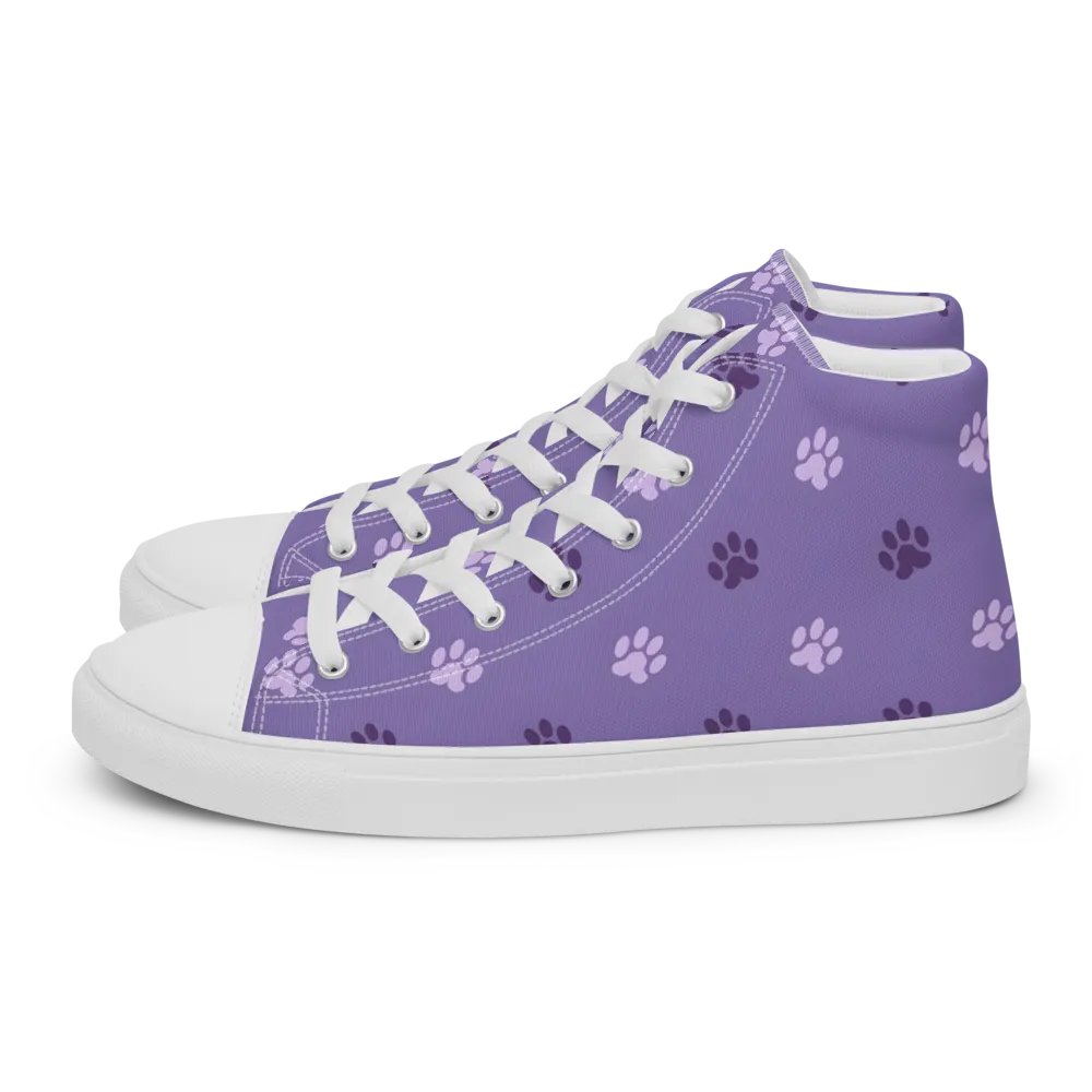 Women's Paw Print High Top Shoes product image (5)