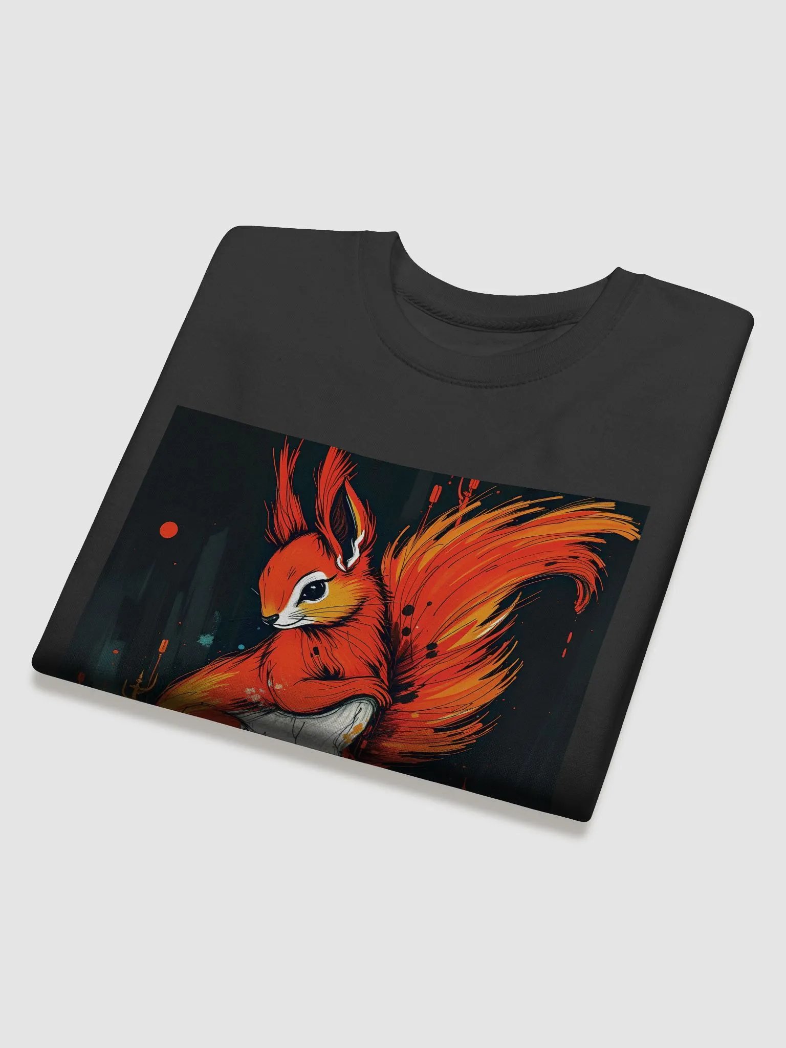 Dramatic Squirrel Artwork Premium Sweatshirt product image (4)