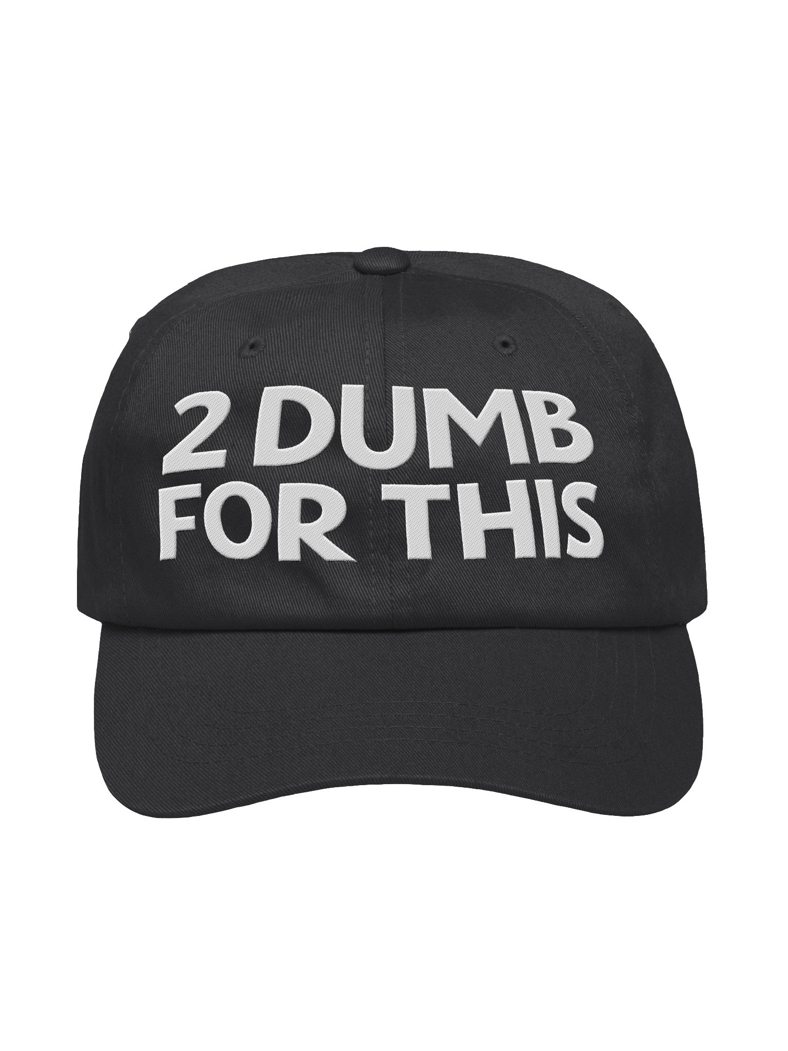 2 Dumb For This Official Hat product image (1)