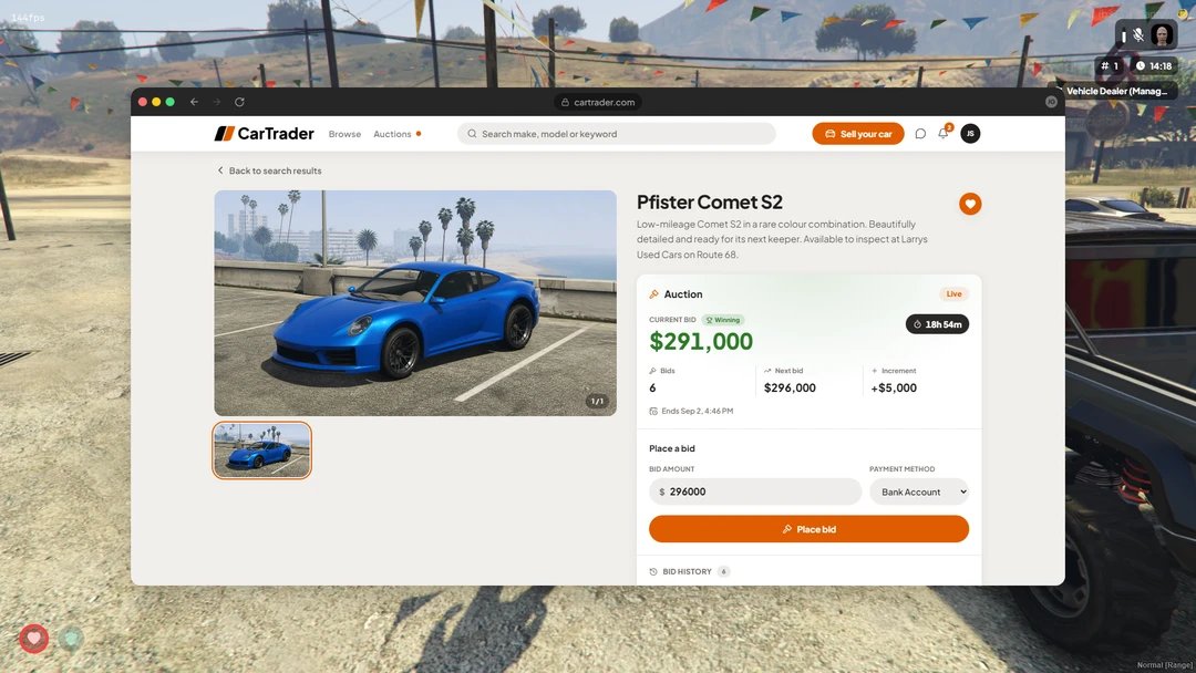 Used Vehicles (QB/Qbox/ESX) - FiveM's Complete Used Car Marketplace product image (9)