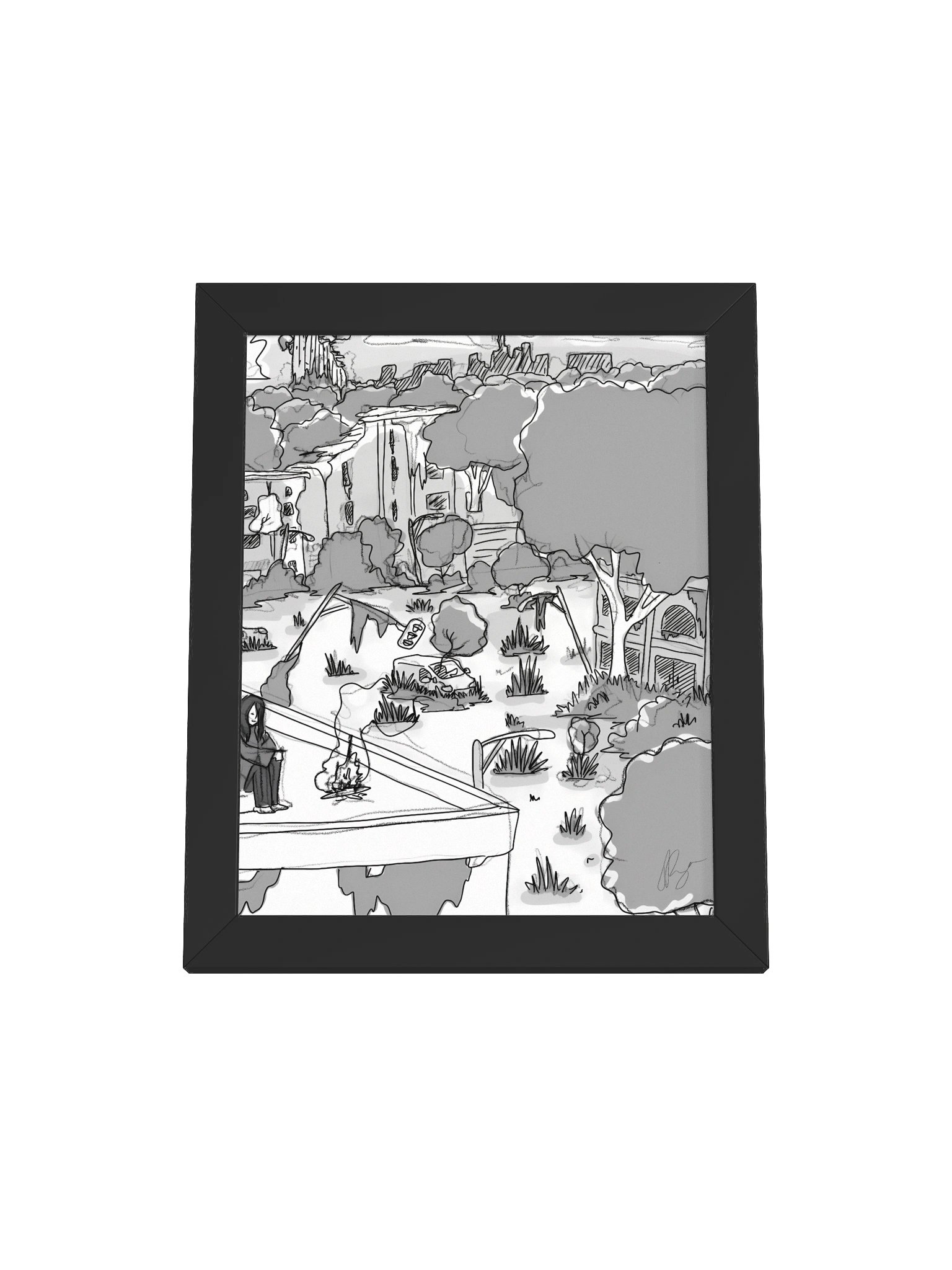Alone — Framed Print product image (25)