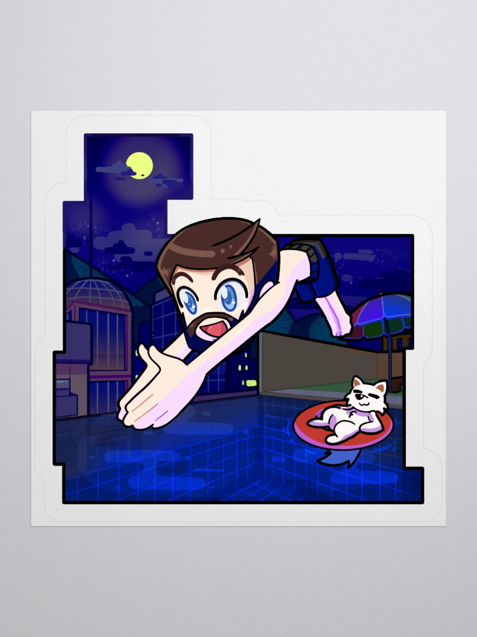 Midnight Swim Sticker product image (1)