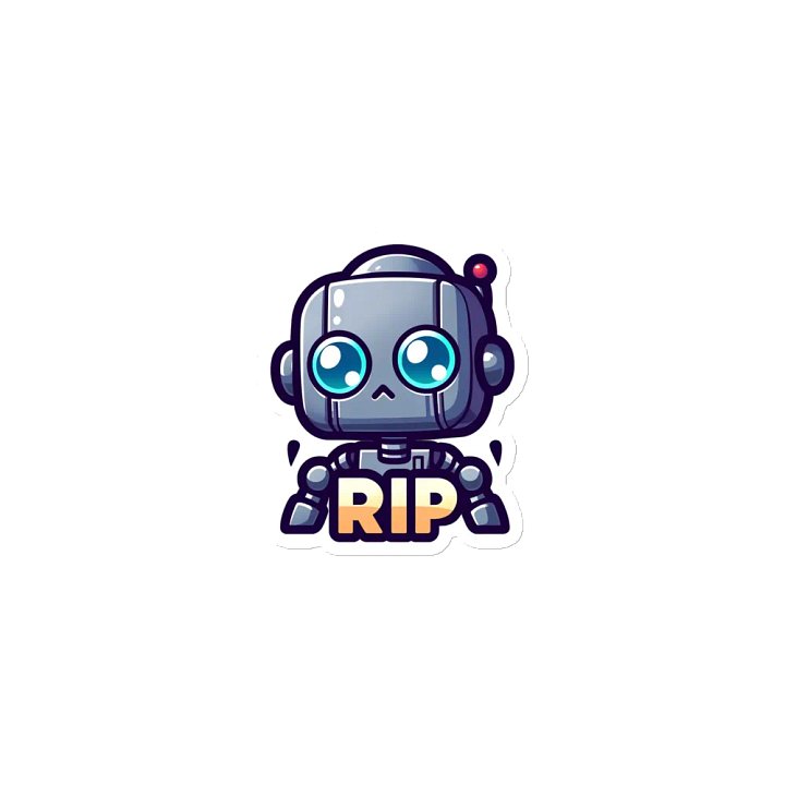 RIP Robot - Die-Cut Magnets product image (1)