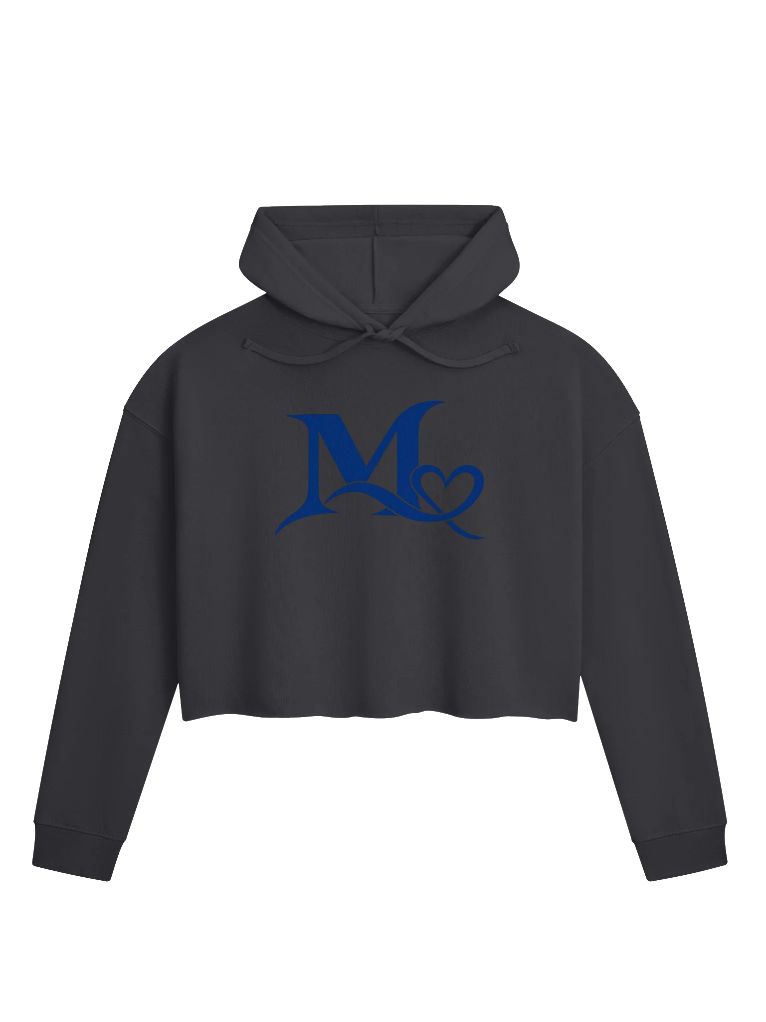 Blue M Heart Crop Hoodie product image (1)