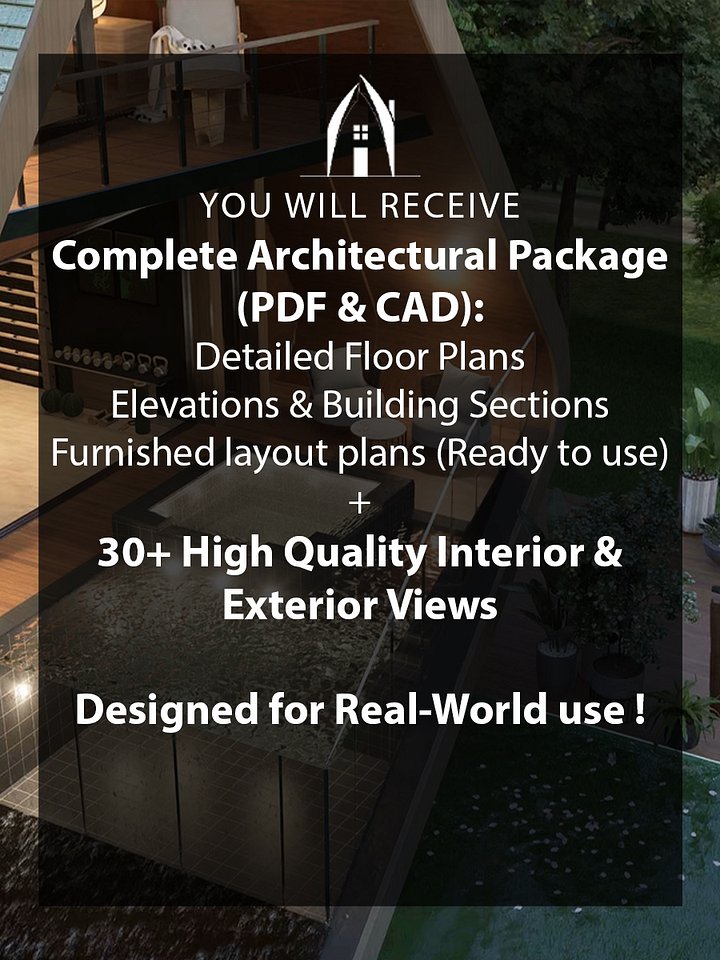 A Frame House 016 - Drawings\Blueprints CAD + PDF + 3D Model product image (2)