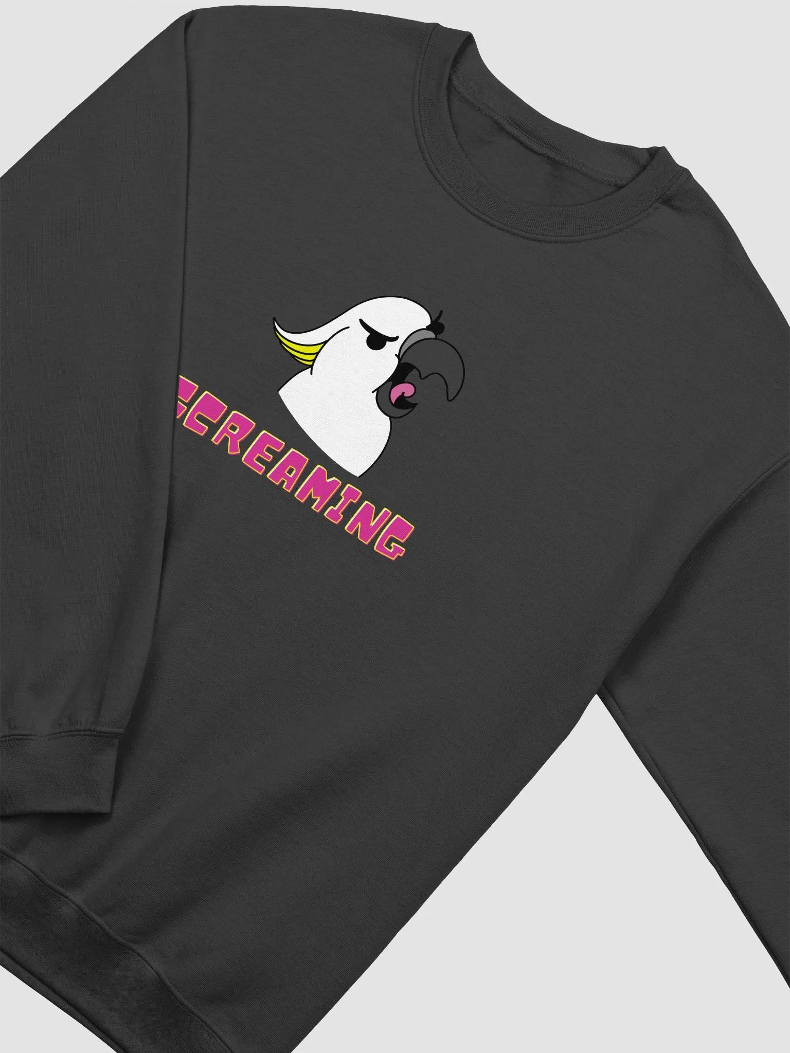 Screaming Cockatoo Crewneck Sweatshirt Multicolor product image (3)