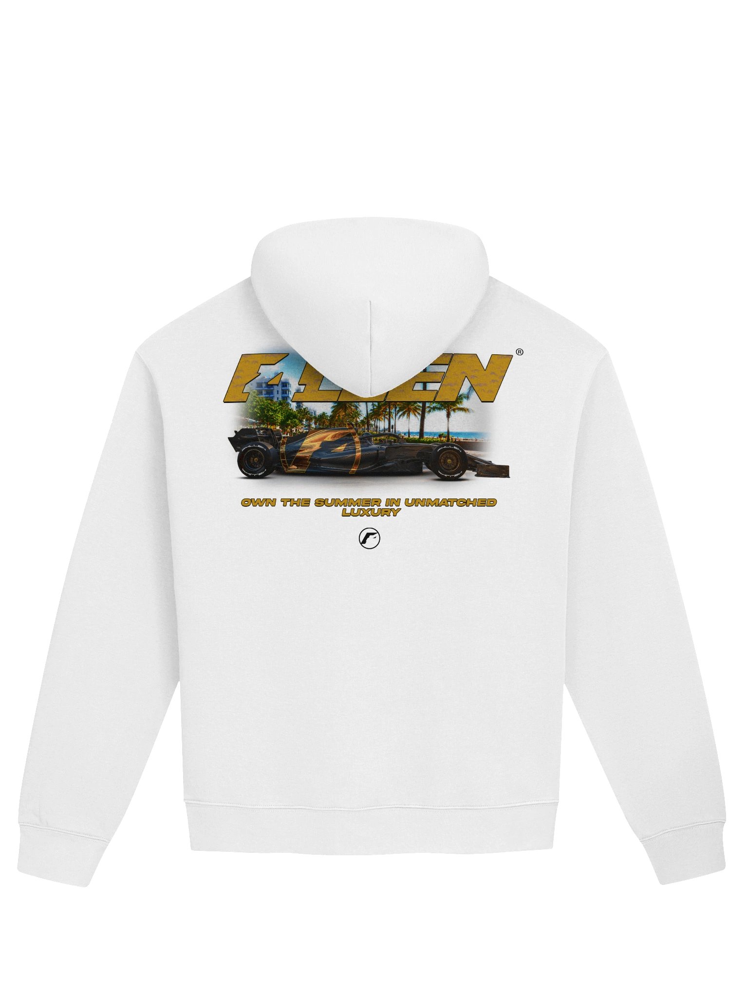 F4LLEN Race Car Hoodie [ White ] product image (2)