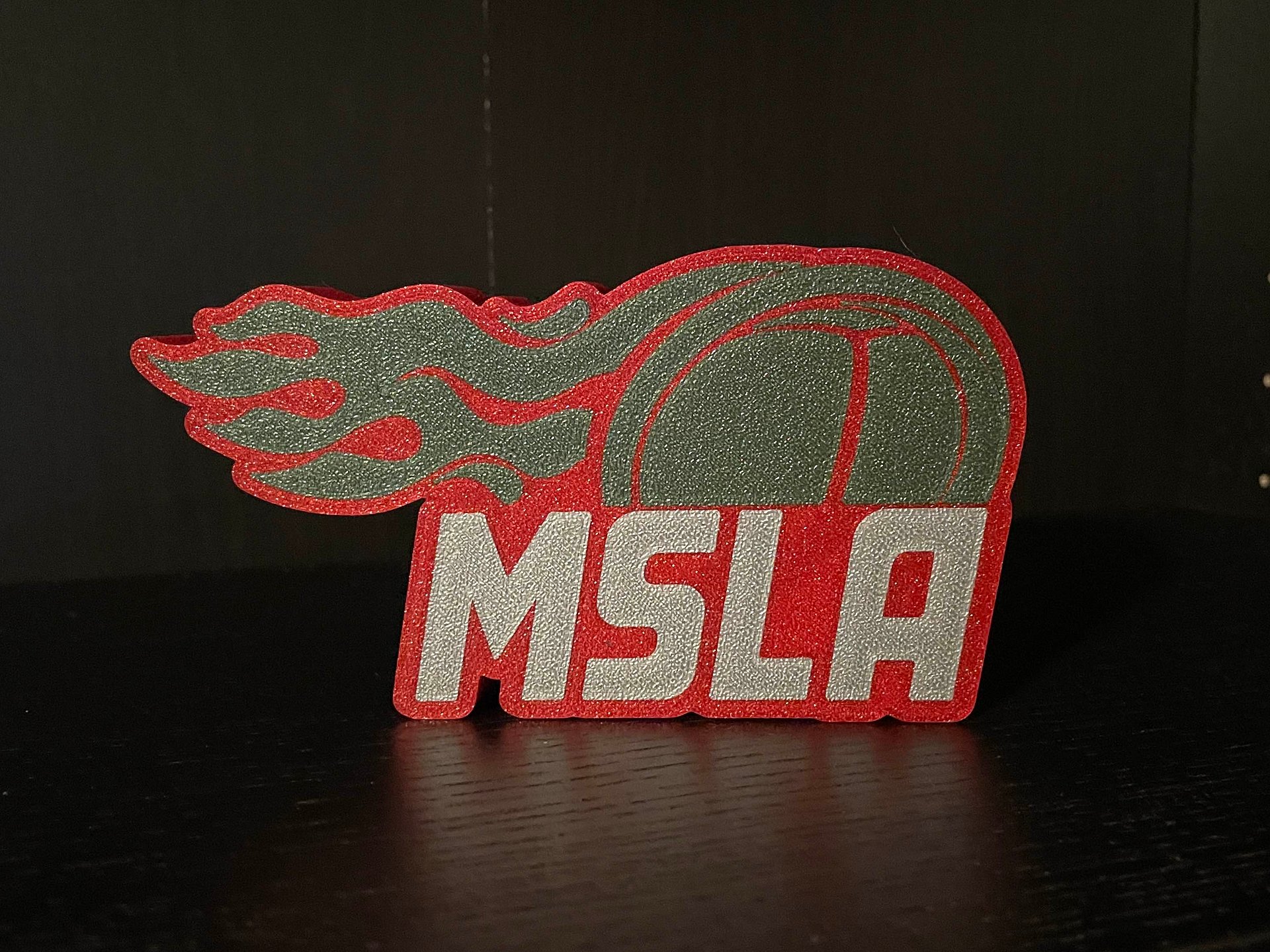 MSLA Racing Logo Lightbox - Christmas Red, Small product image (1)