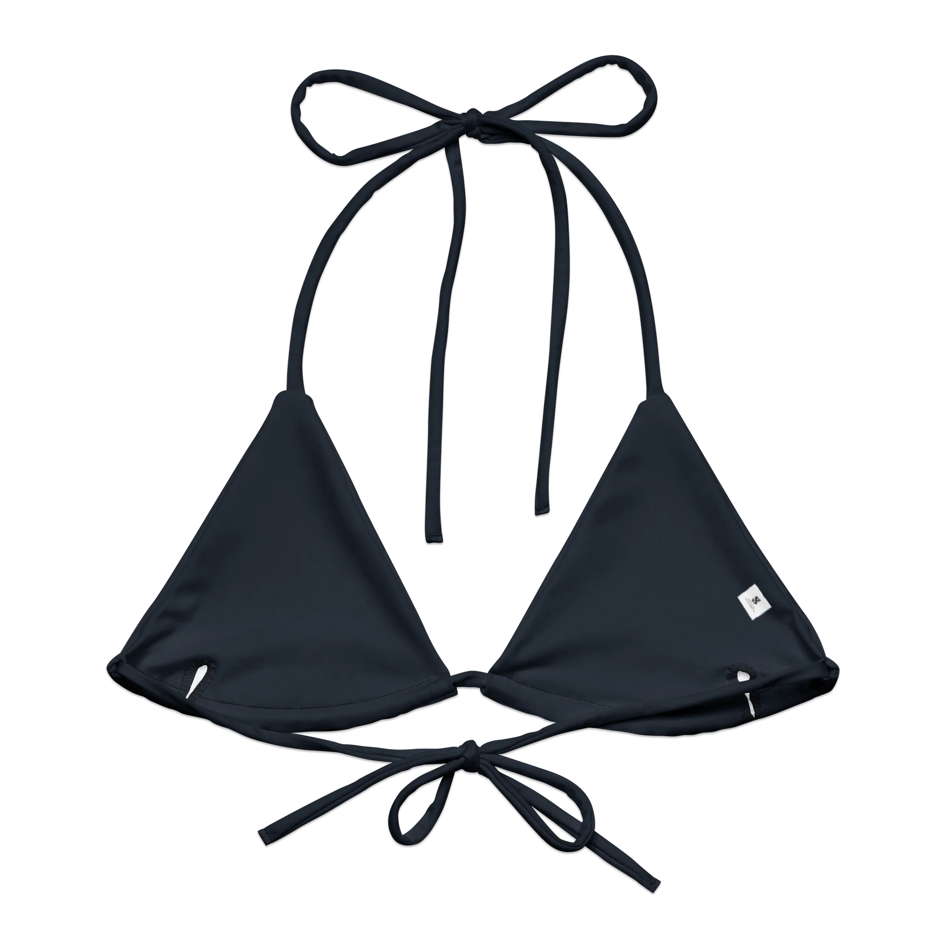 Midnight Blue All-Over Print String Bikini Top product image (3)