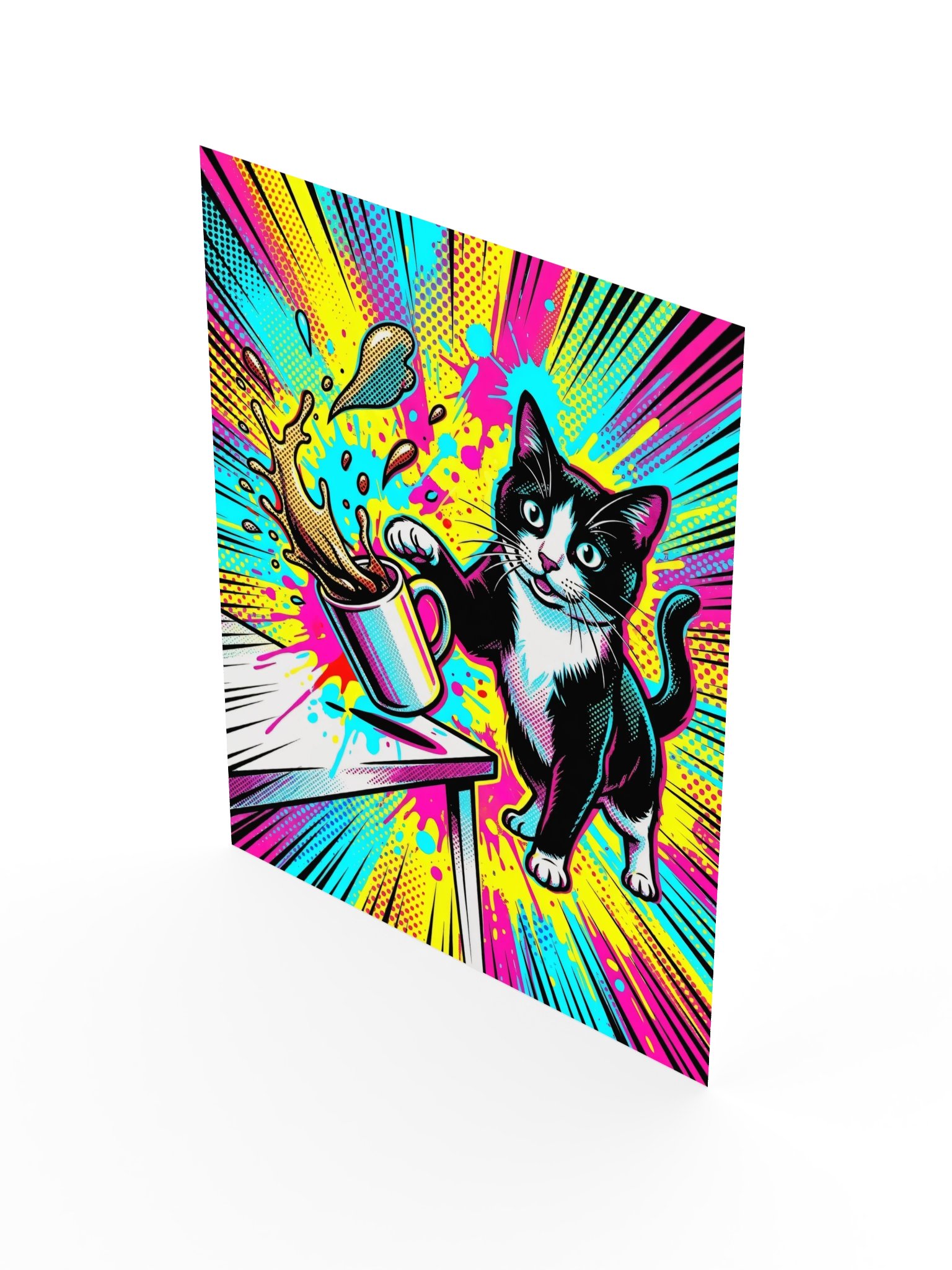 Coffee Push Cat Poster product image (17)
