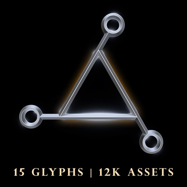 The Sacred Circuitry Collection: 15 High-Res Glyphs (12k) product image (1)