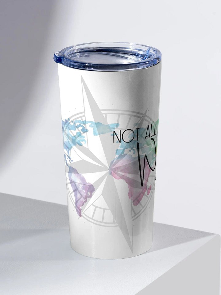 Wanderlust Compass Stainless Steel Tumbler product image (2)