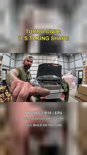 The turbo Civic is taking shape. 👀

Here's the rough layout after a few hours in the shop with Jude. Turbo, piping and radiat...