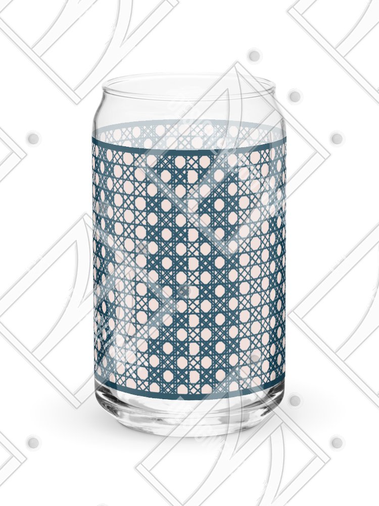 Le Rose Blue Monogram B Can-Shaped Glass product image (8)