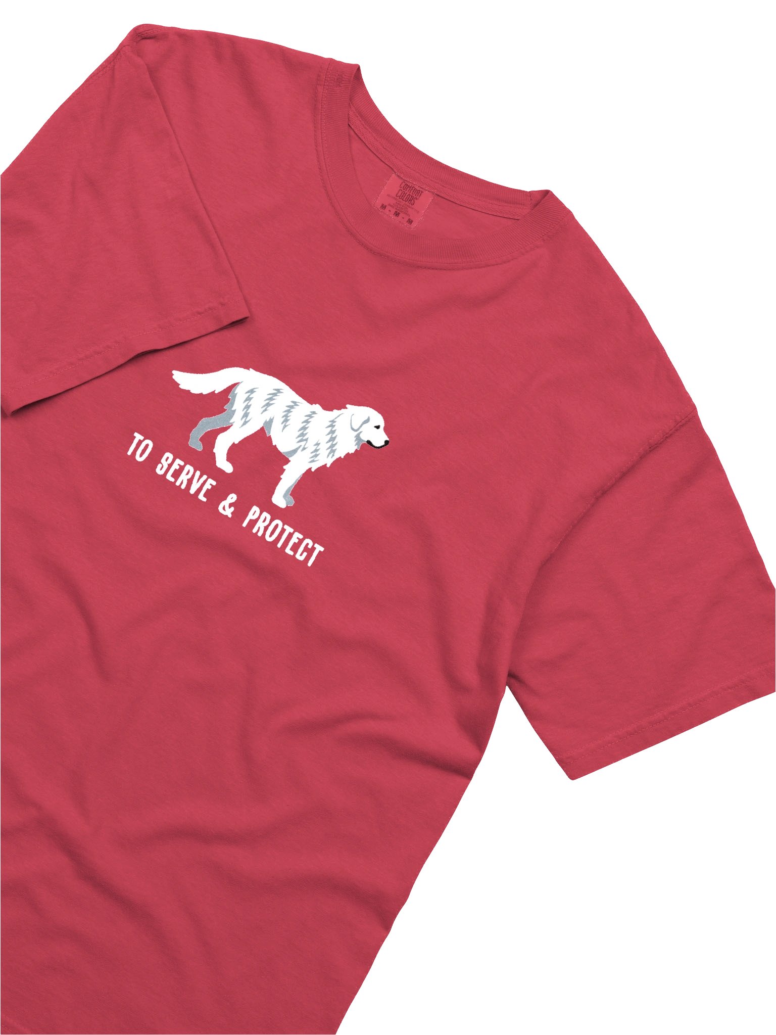 To Serve and Protect T-Shirt (Embroidered) of a Maremma Sheepdog product image (8)