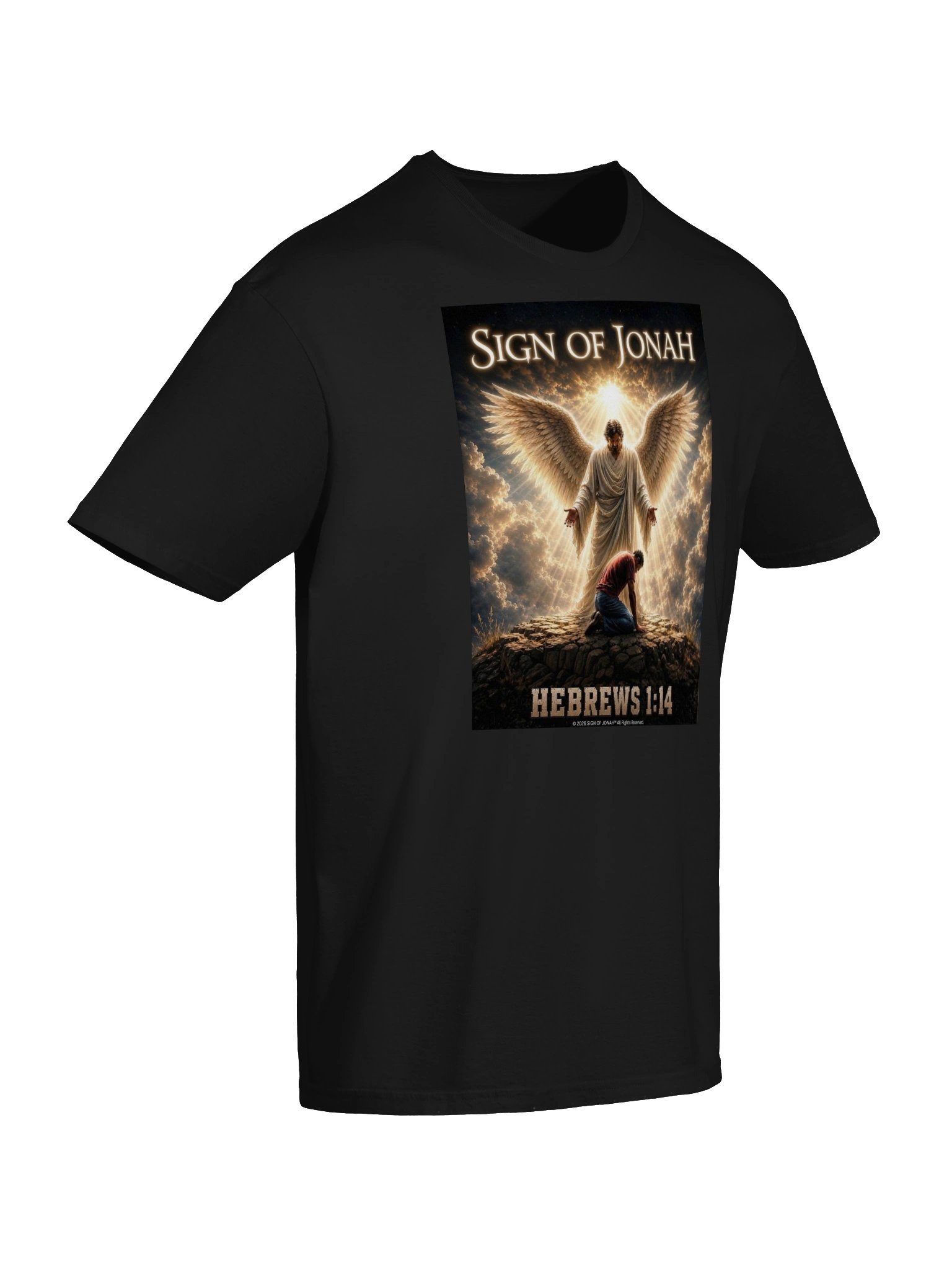 Sign Of Jonah™ Band T Shirt (Hebrews 1:14) product image (11)