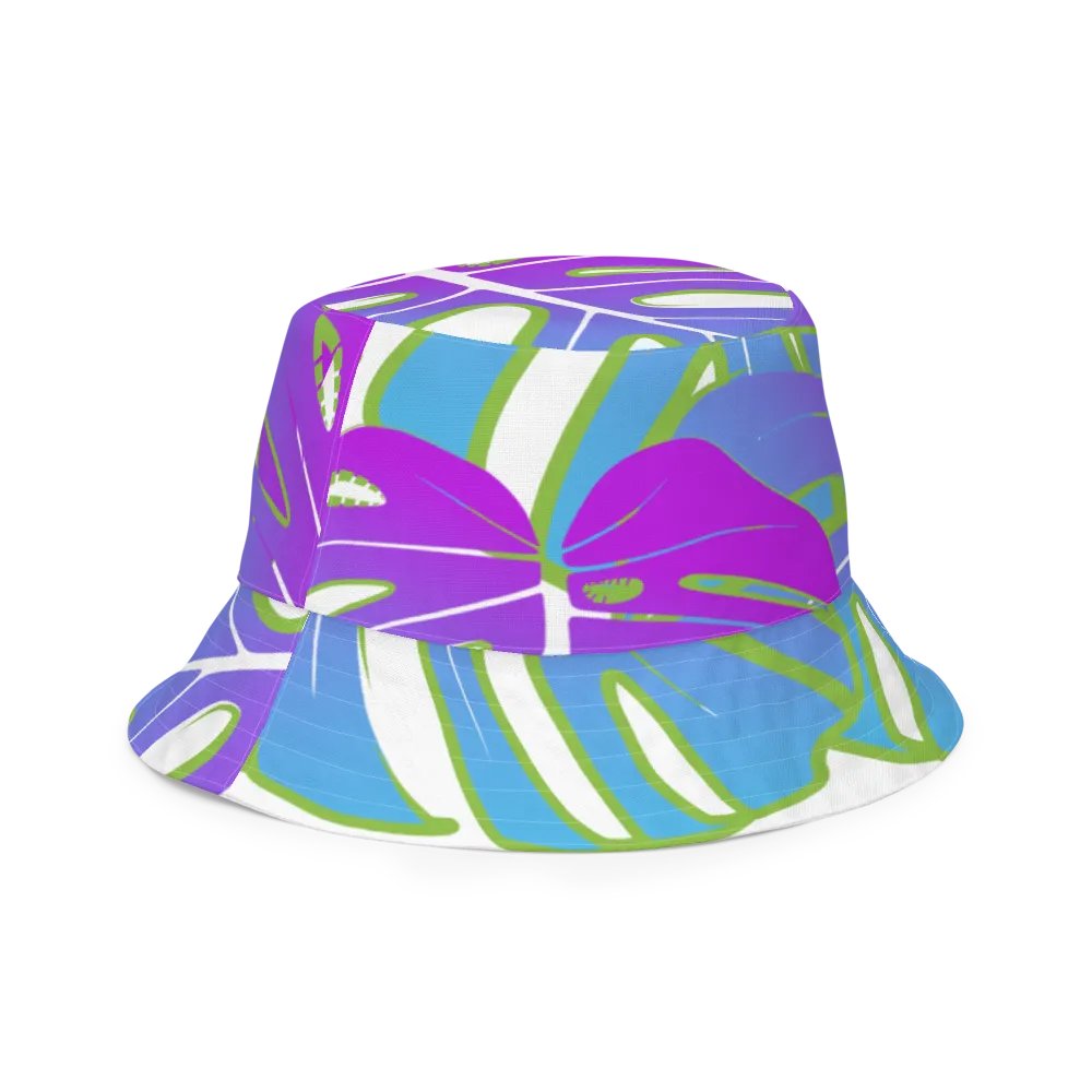 Neon Monstera Madness Reversible Bucket Hat product image (11)