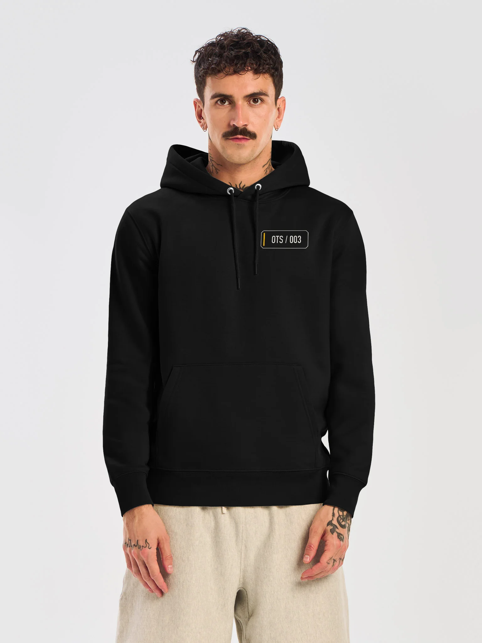 OTS 003 Minimal Black Hoodie product image (15)