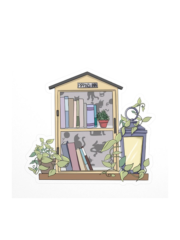 Pippin's Inn Little Free Library Sticker product image (1)