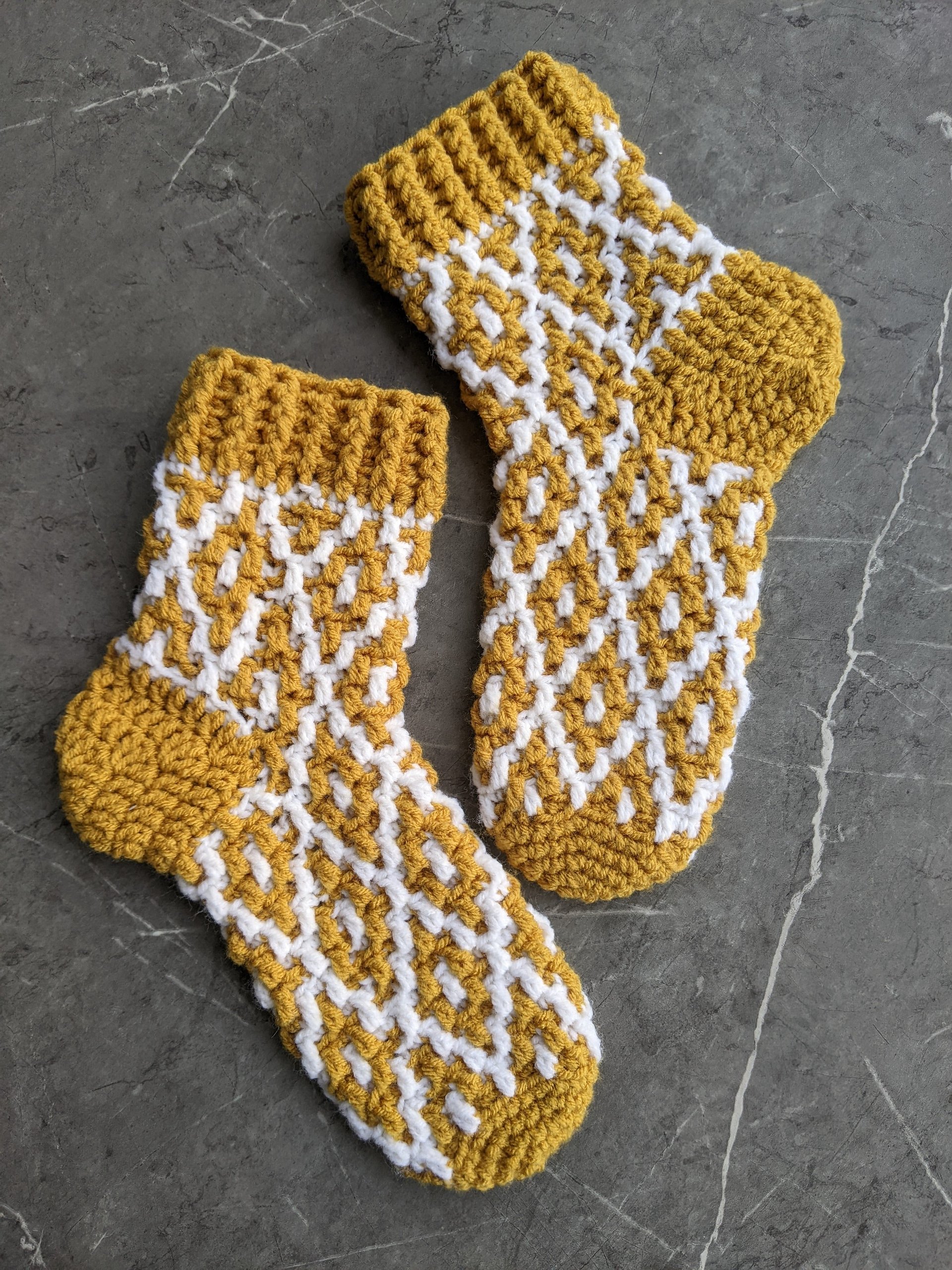 Crochet Mosaic Socks Pattern product image (3)