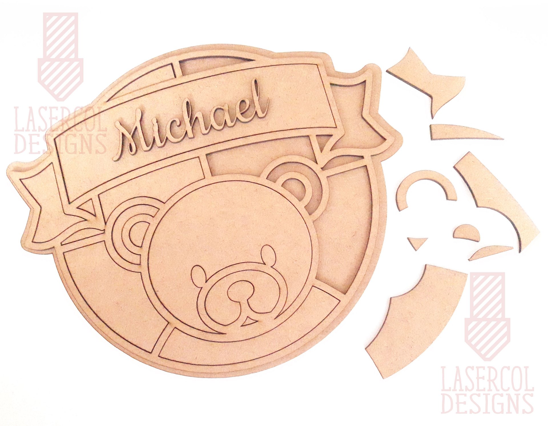 Baby Name Sign - Laser Cut Files product image (7)