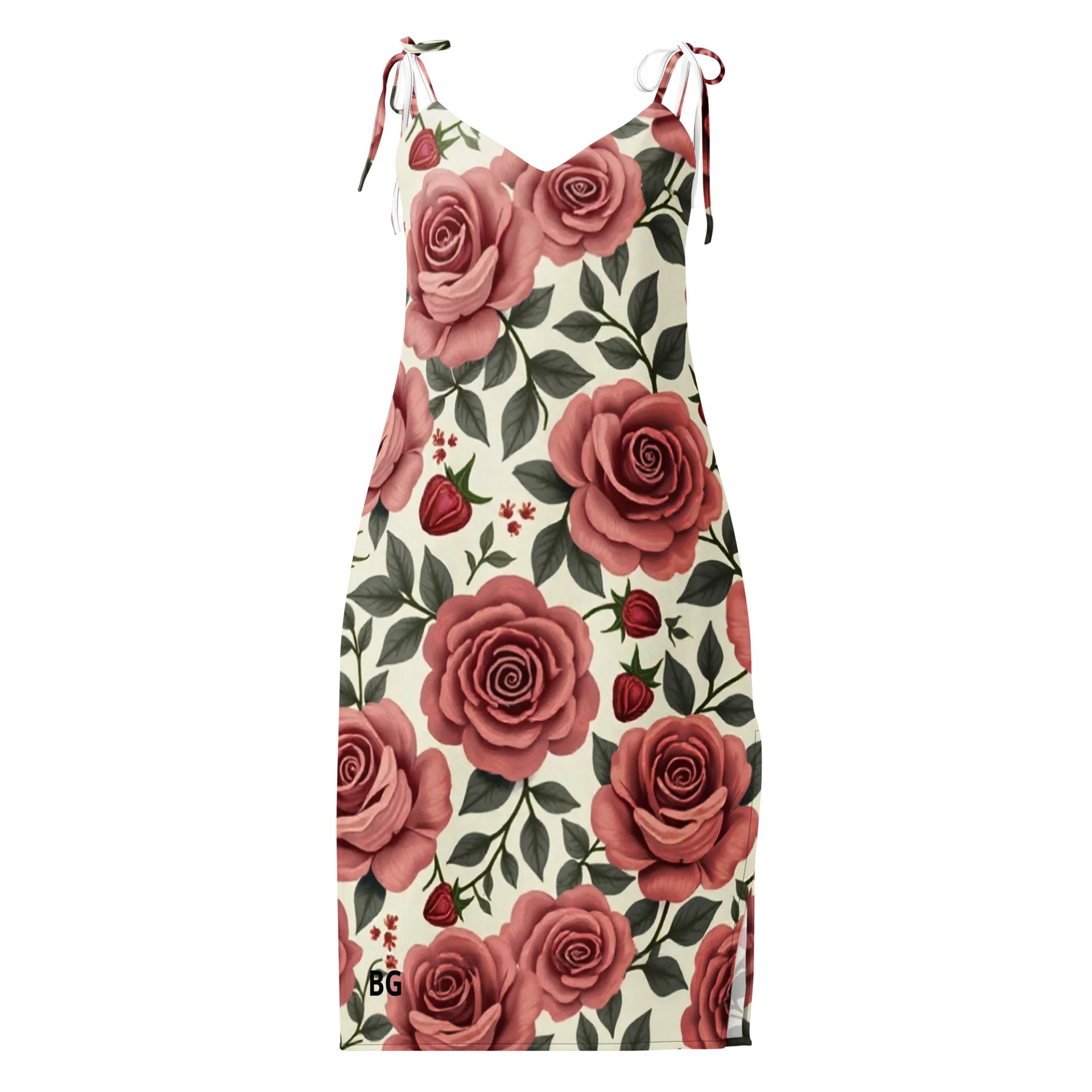 Barry Grady Red Roses All-Over Slip Dress product image (2)