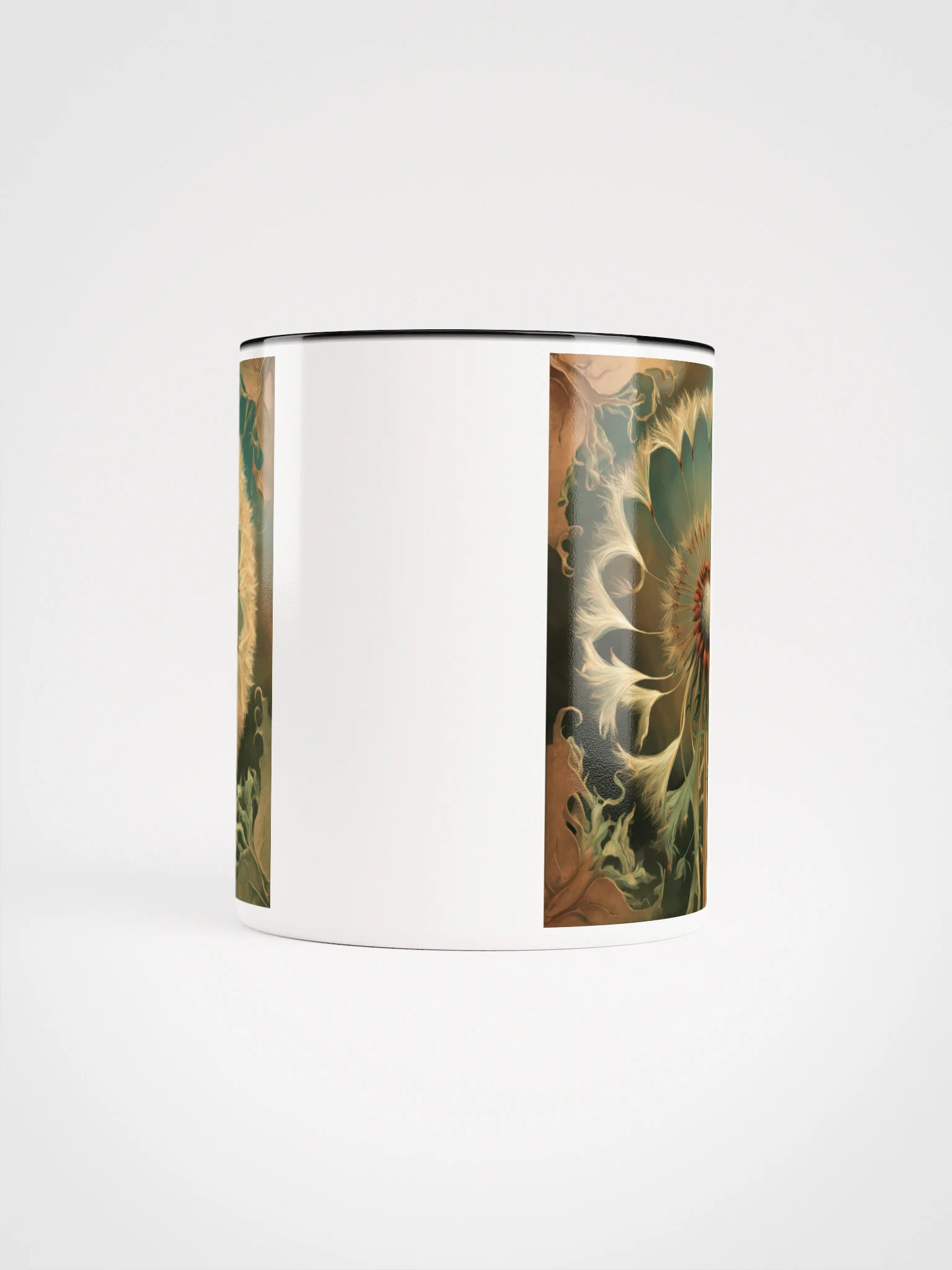 Golden Dandelion Art Nouveau Mug product image (5)