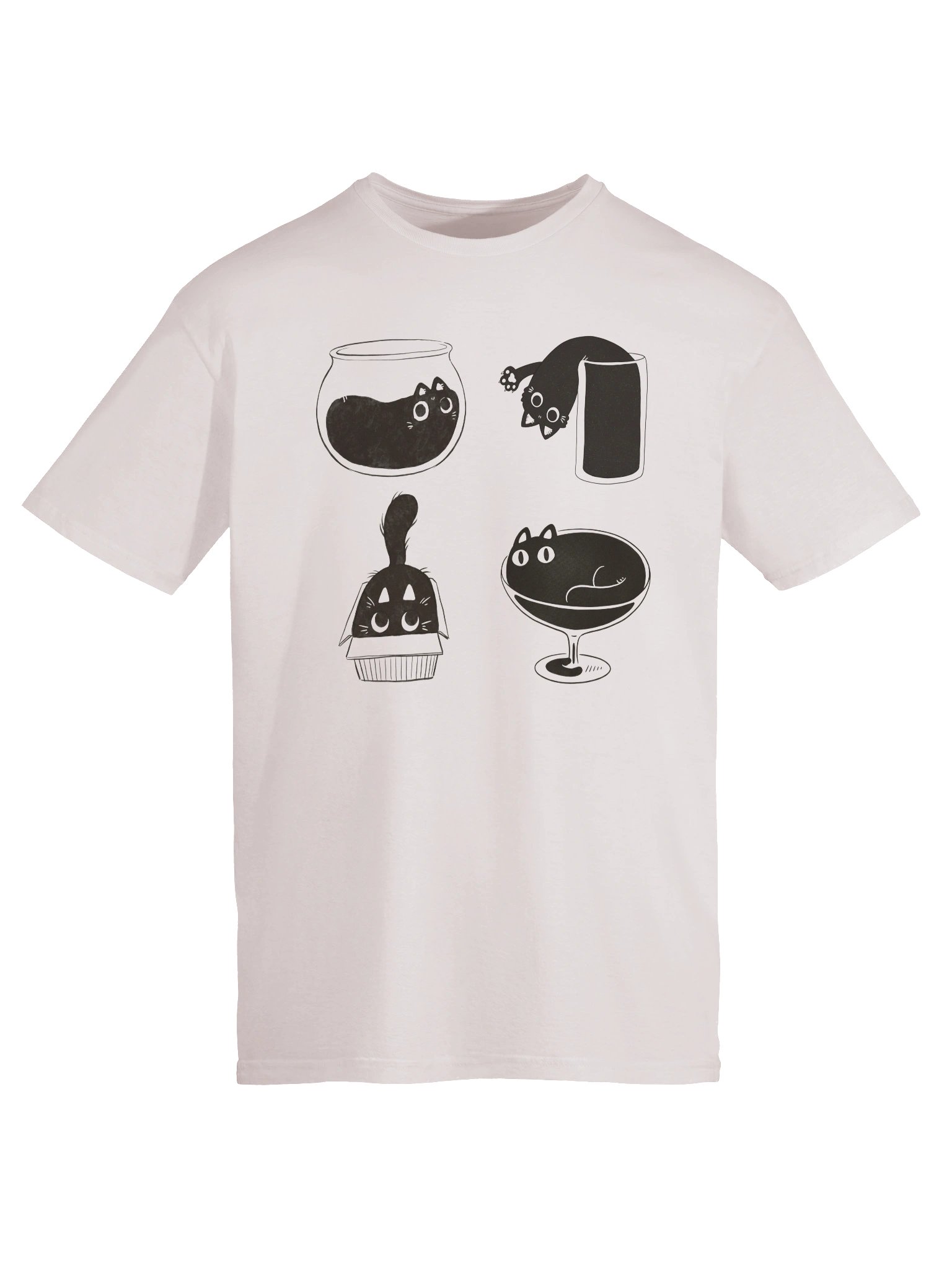 Cup & Bowl Cats T-Shirt product image (50)