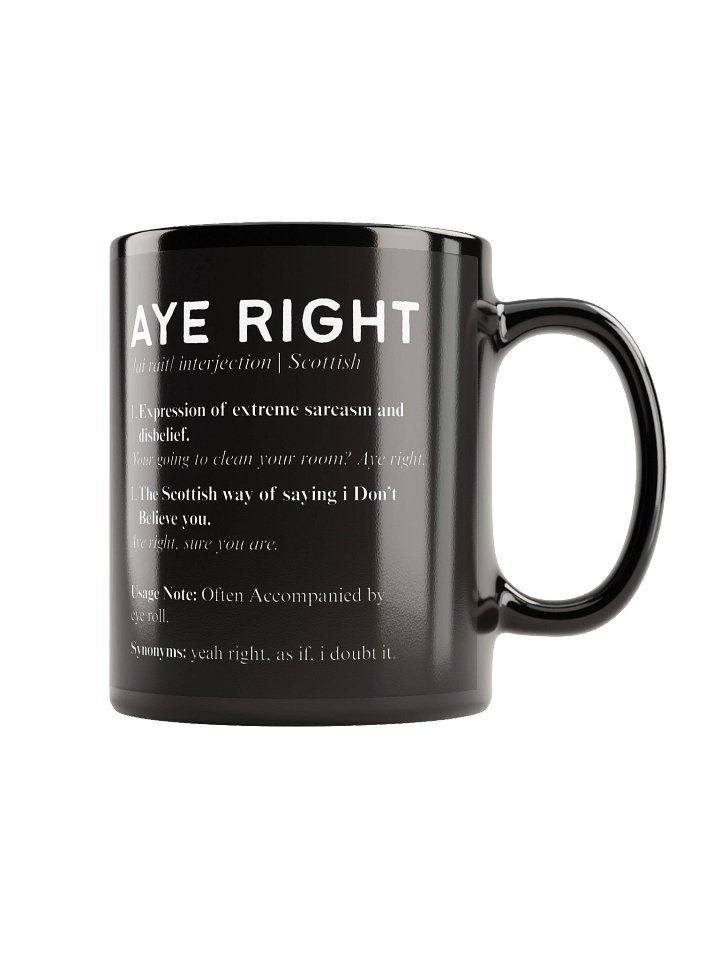Scottish Dictionary Mug | Aye Right product image (2)